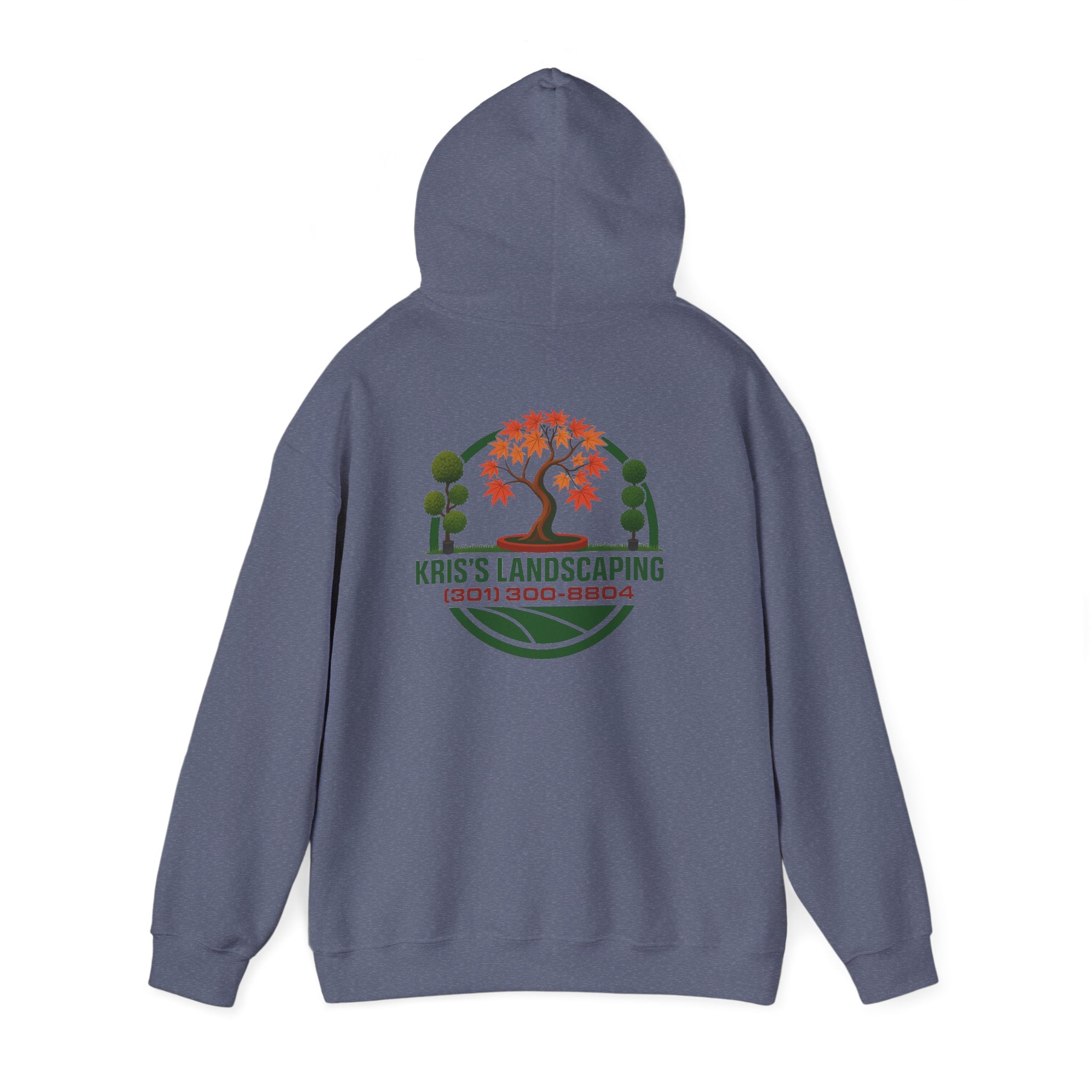 Kris's Landscaping Logo Hoodie finale volume bulk order optional