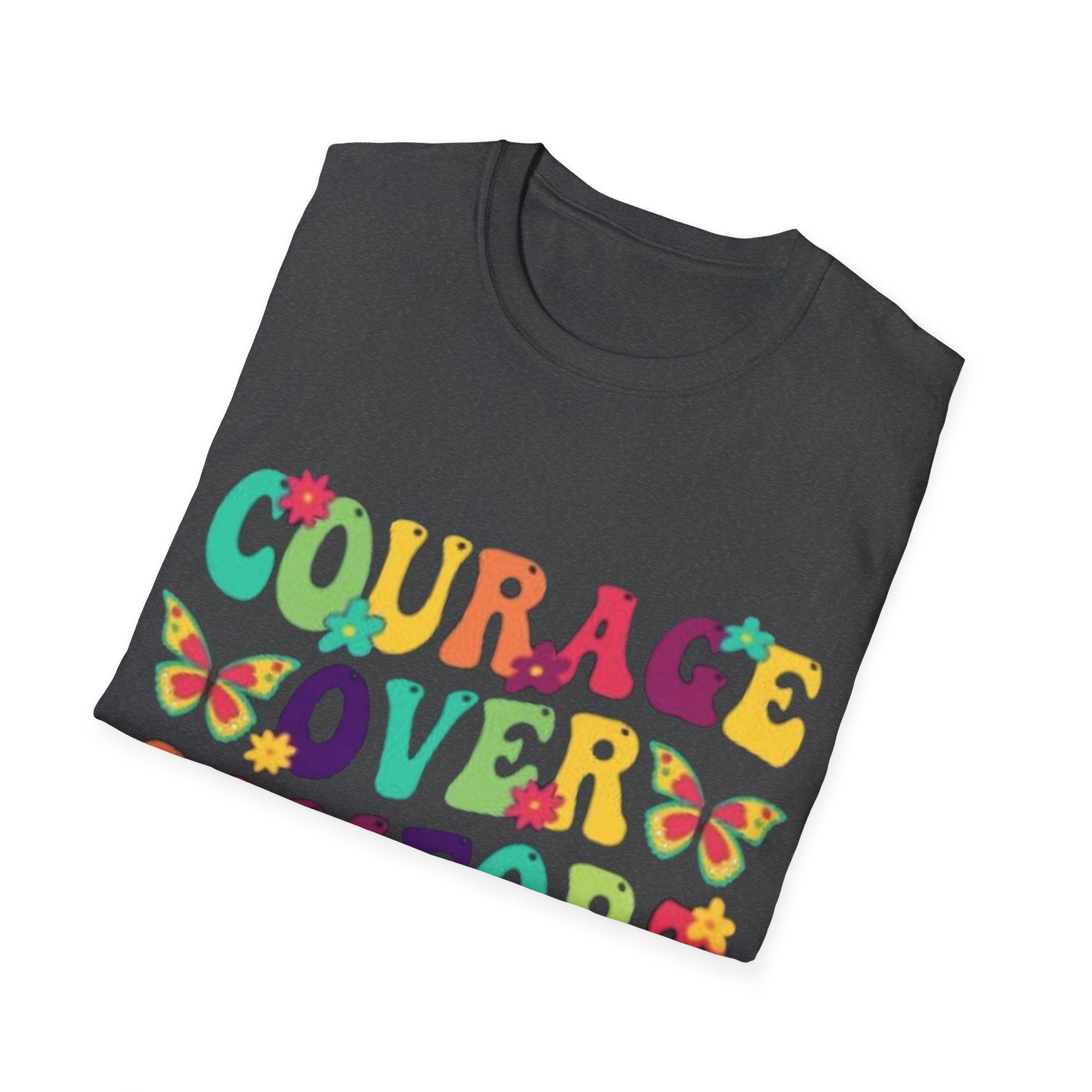 Courage Over Comfort T-Shirt, Unisex T-Shirt, Motivational Tee, Inspirational Gift, Comfortable Casual Wear