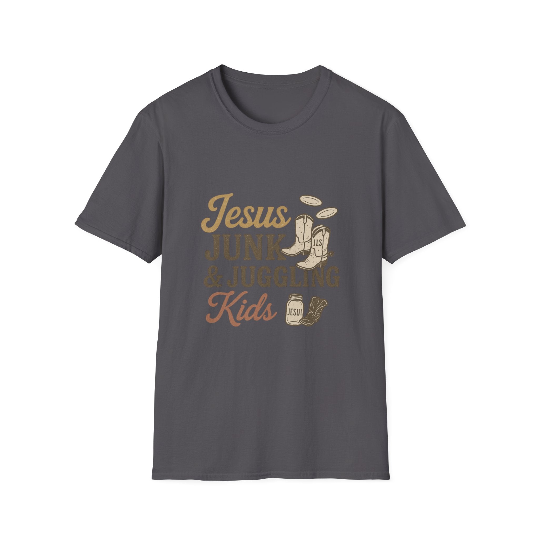 jesus junk and kids tshirt for the dumpster diving christian we all know one is it you?