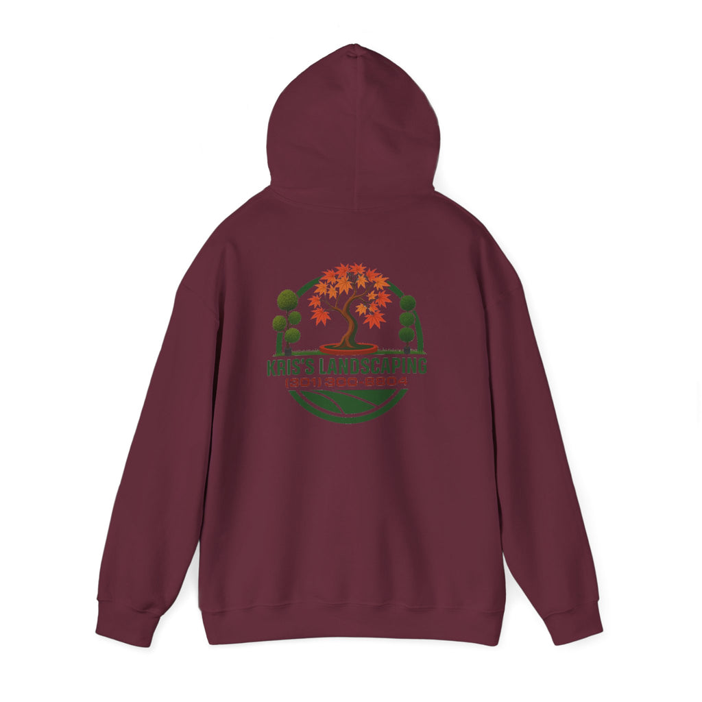 Kris's Landscaping Logo Hoodie finale volume bulk order optional