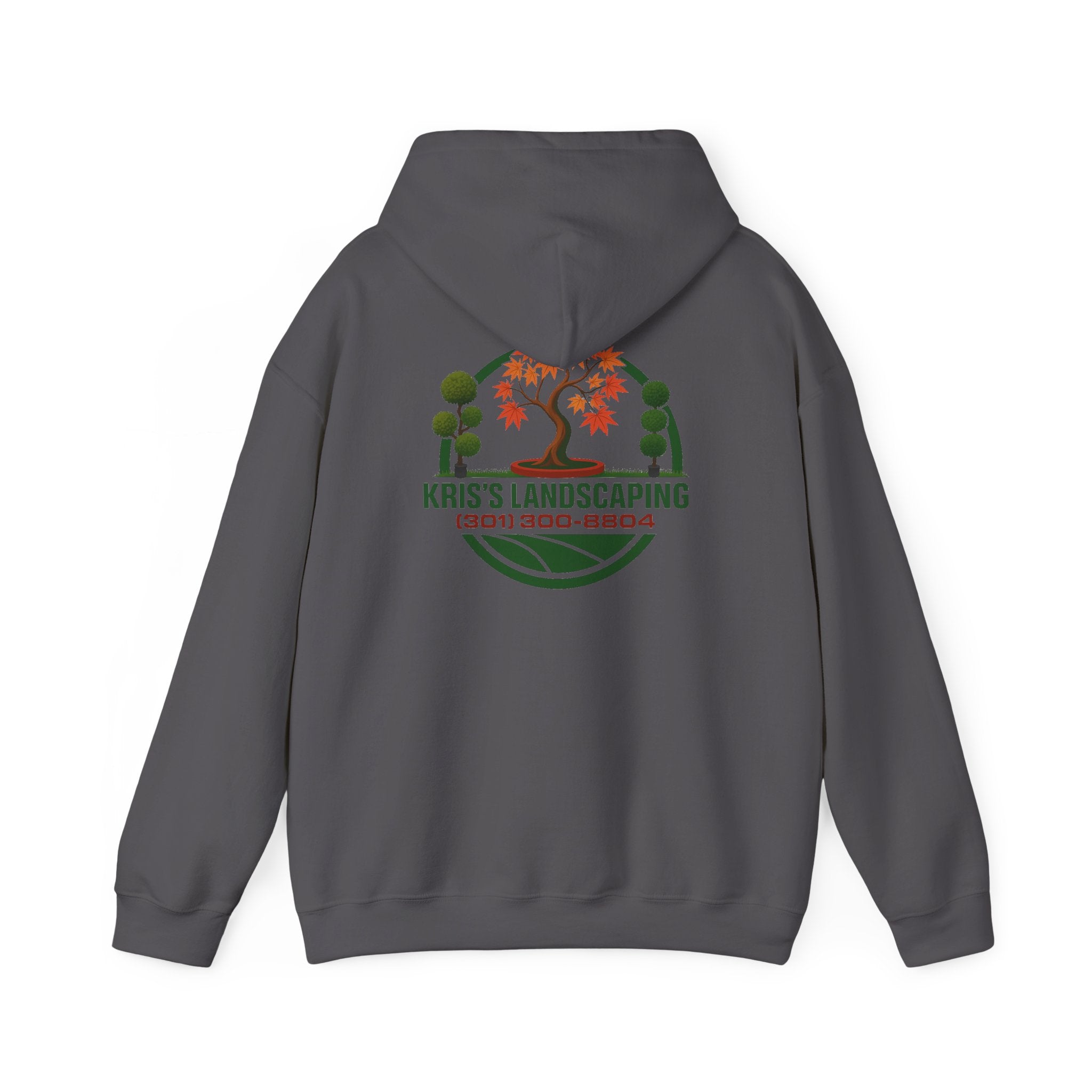 Kris's Landscaping Logo Hoodie finale volume bulk order optional