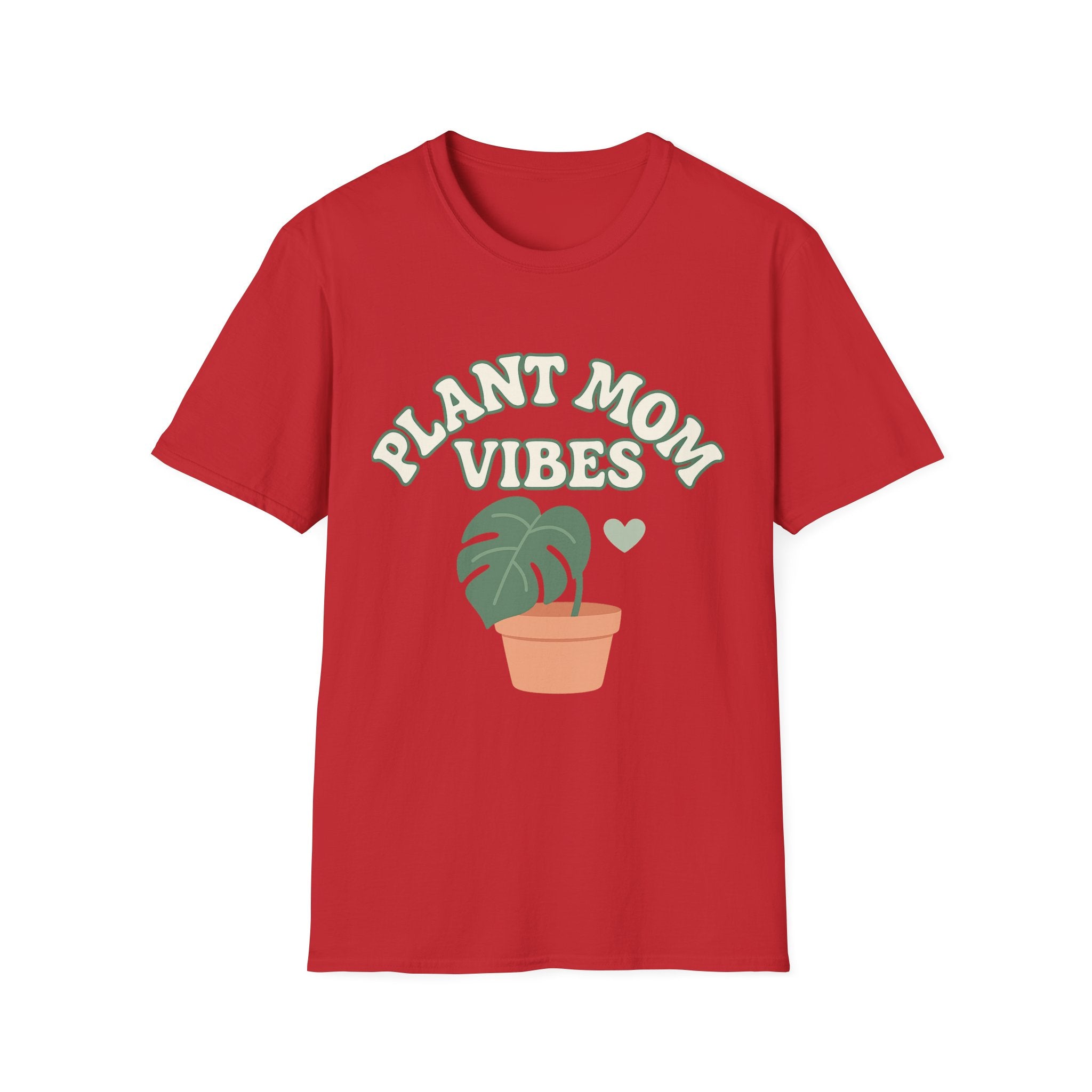 Plant Mom Vibes T-Shirt | Plant Lover Shirt, Botanical Graphic Tee