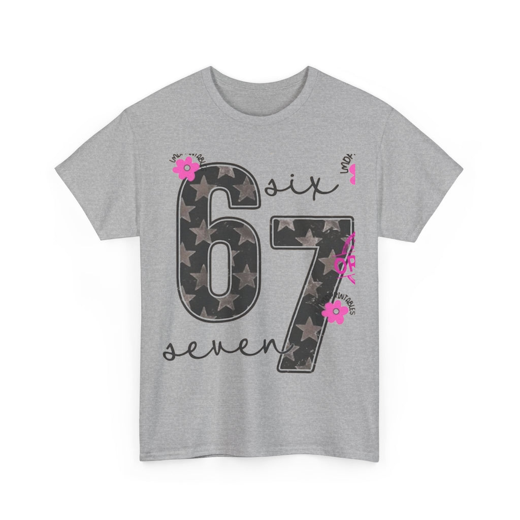 6-7  six seven Trendy Phrase Unisex Tee, Teens Fashion Shirt, Latest Trend Cotton T-Shirt, Kids Graphic Tee, Youth Hip Quote Shirt