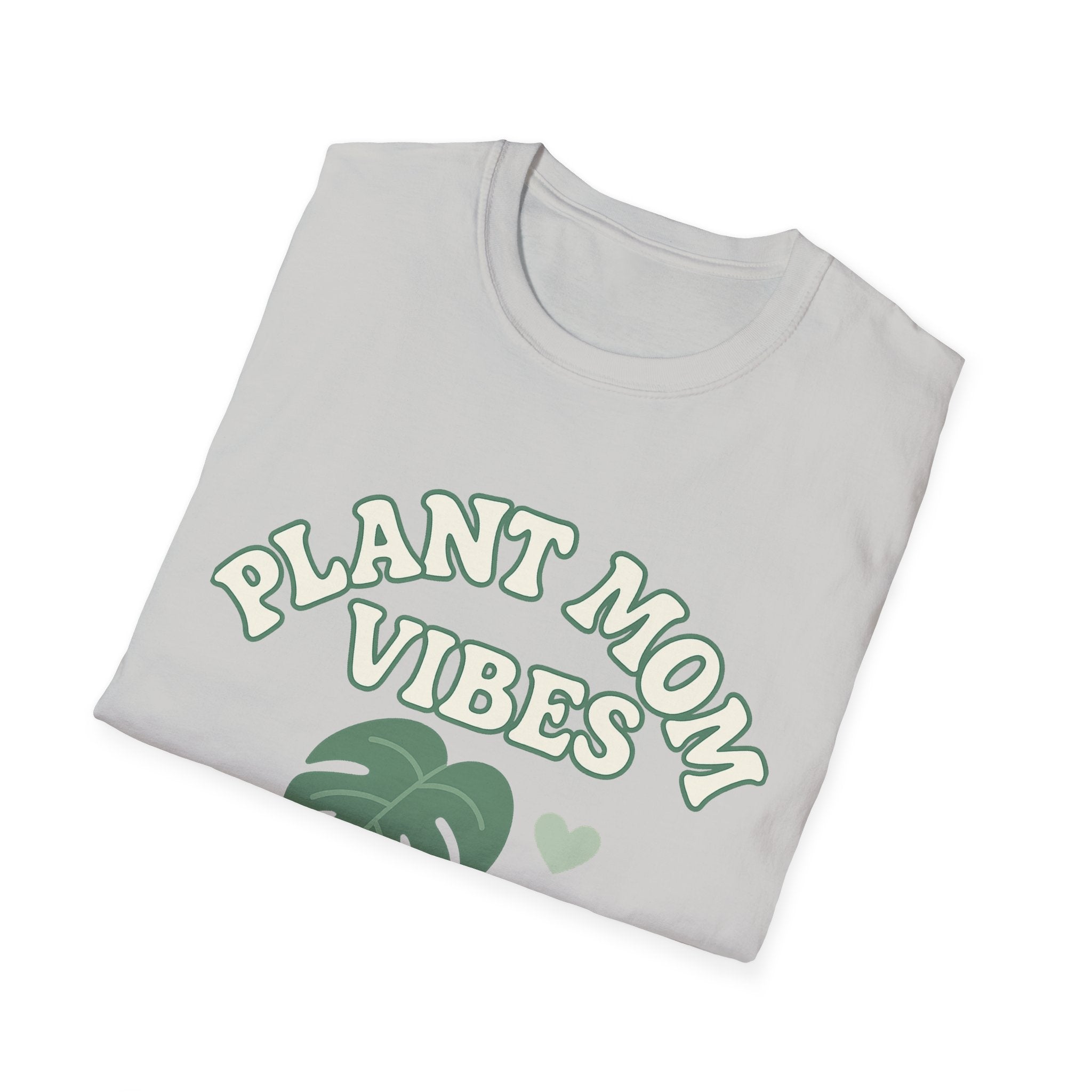 Plant Mom Vibes T-Shirt | Plant Lover Shirt, Botanical Graphic Tee