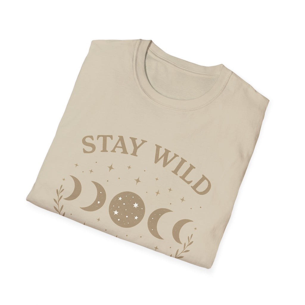 Stay Wild Moon Phase T-Shirt | Crescent Phases Graphic