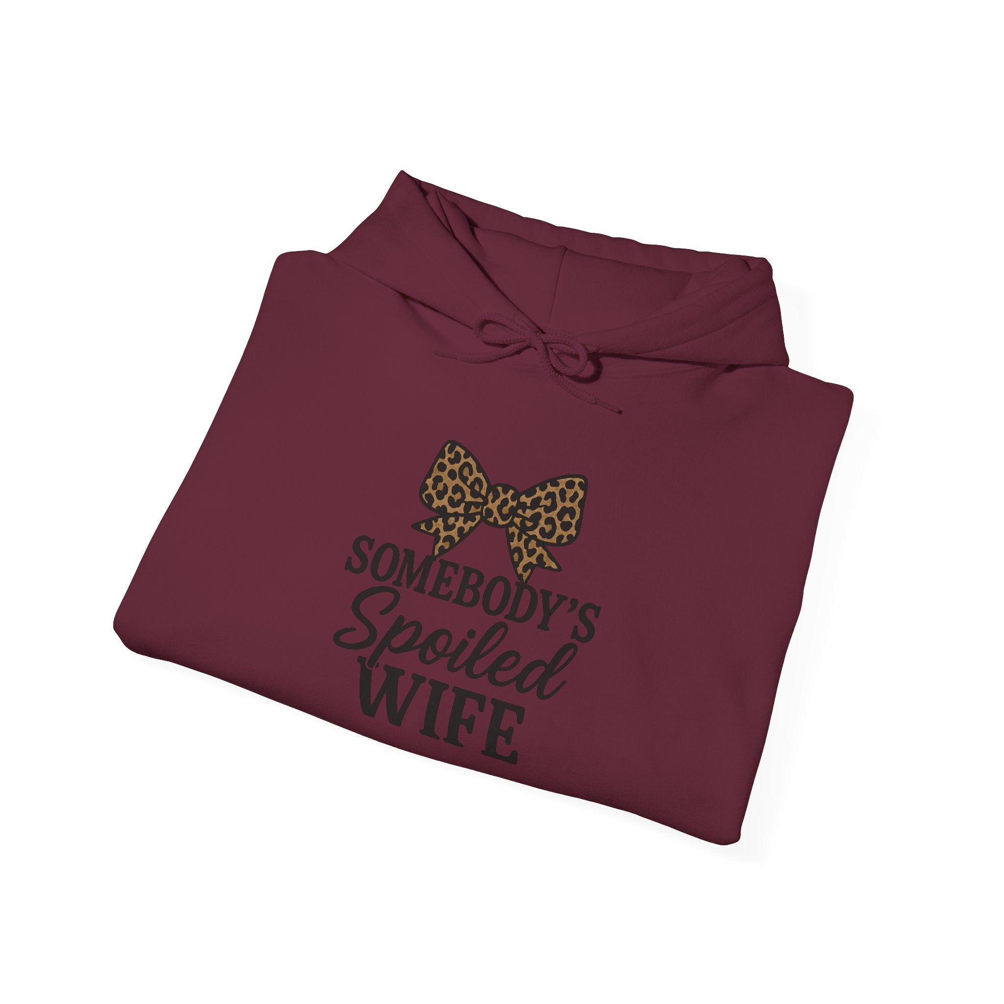 Somebody's Spoiled Wife Hoodie | Leopard Bow Wife Sweatshirt