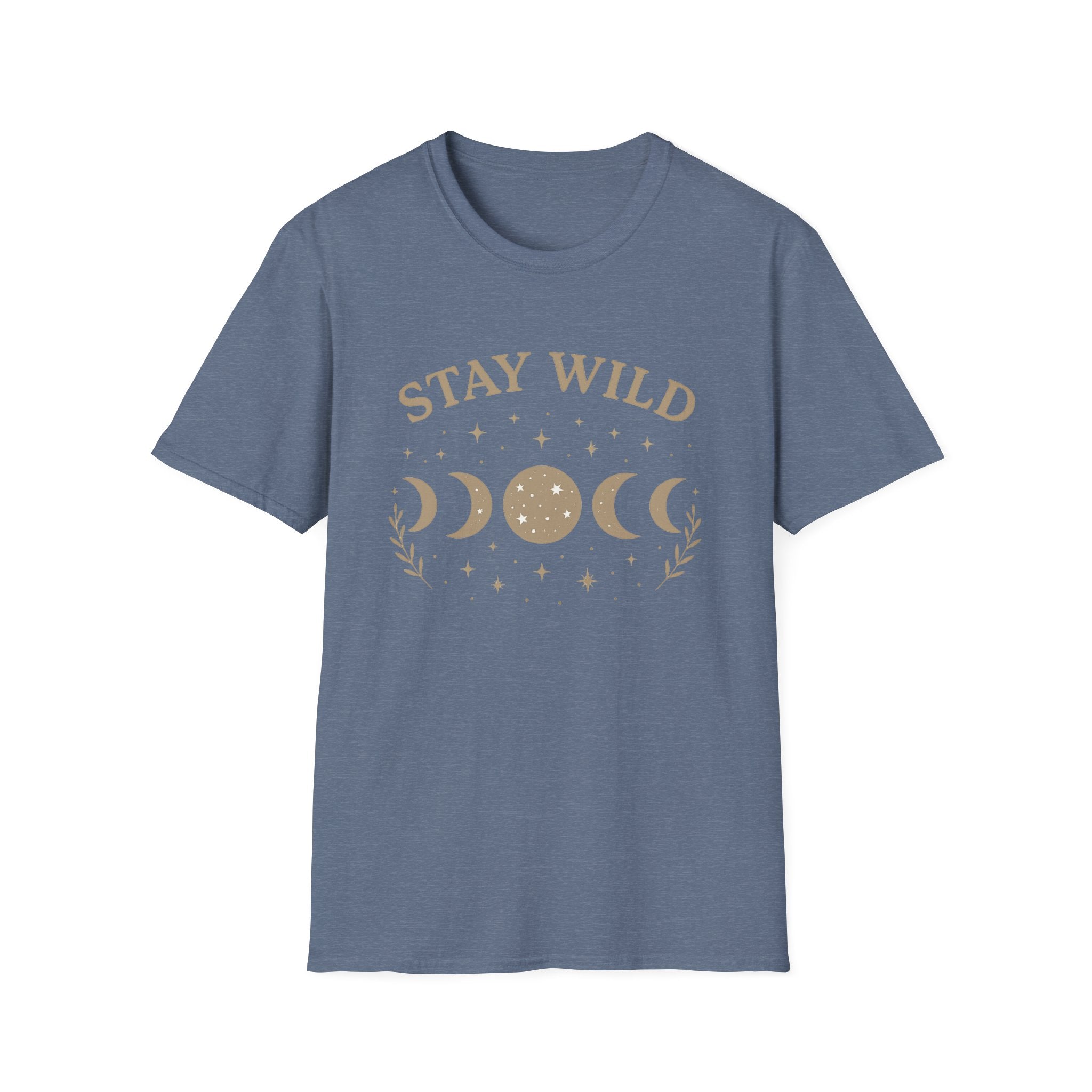 Stay Wild Moon Phase T-Shirt | Crescent Phases Graphic