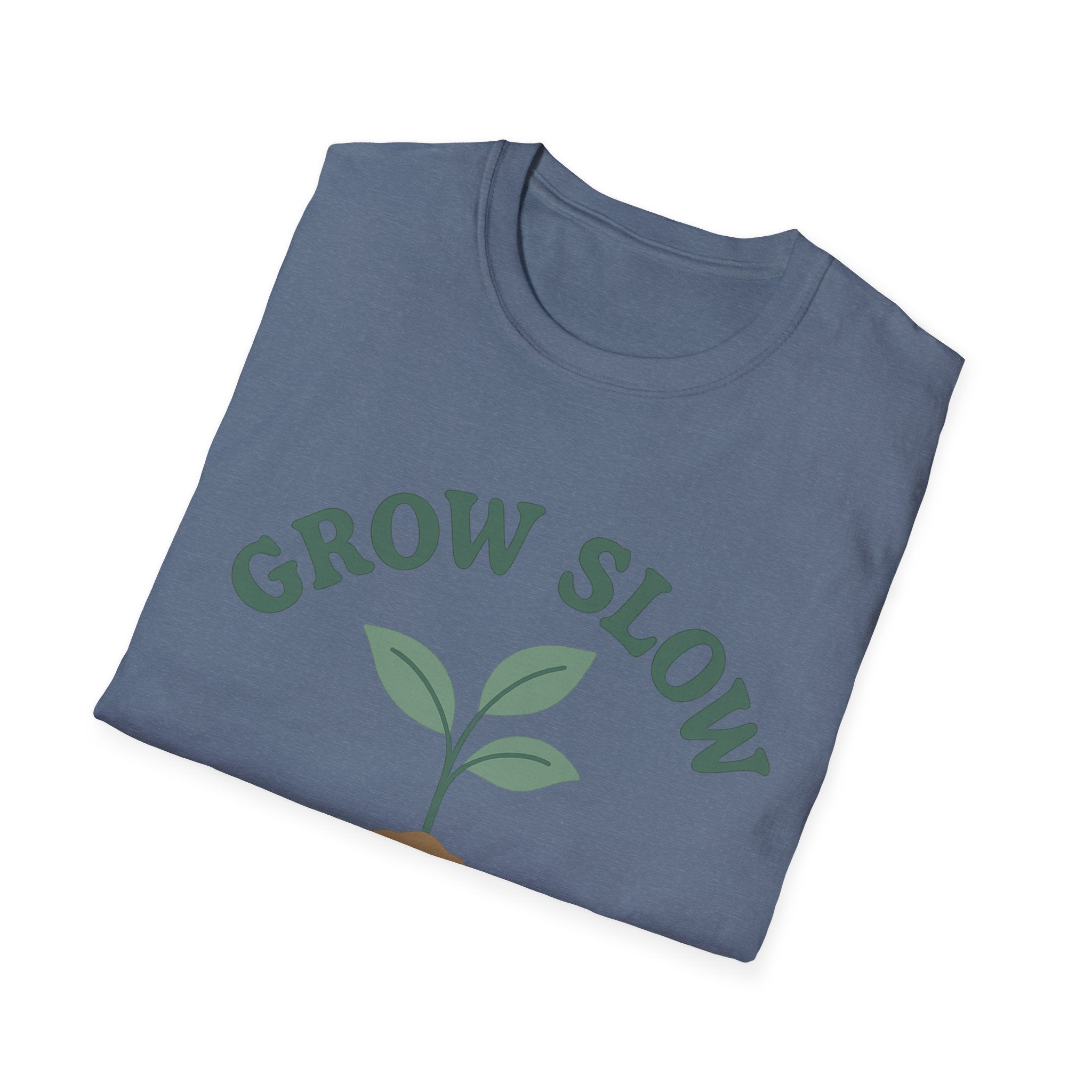 Grow Slow Live Slow T-Shirt | Relaxed Typography Tee