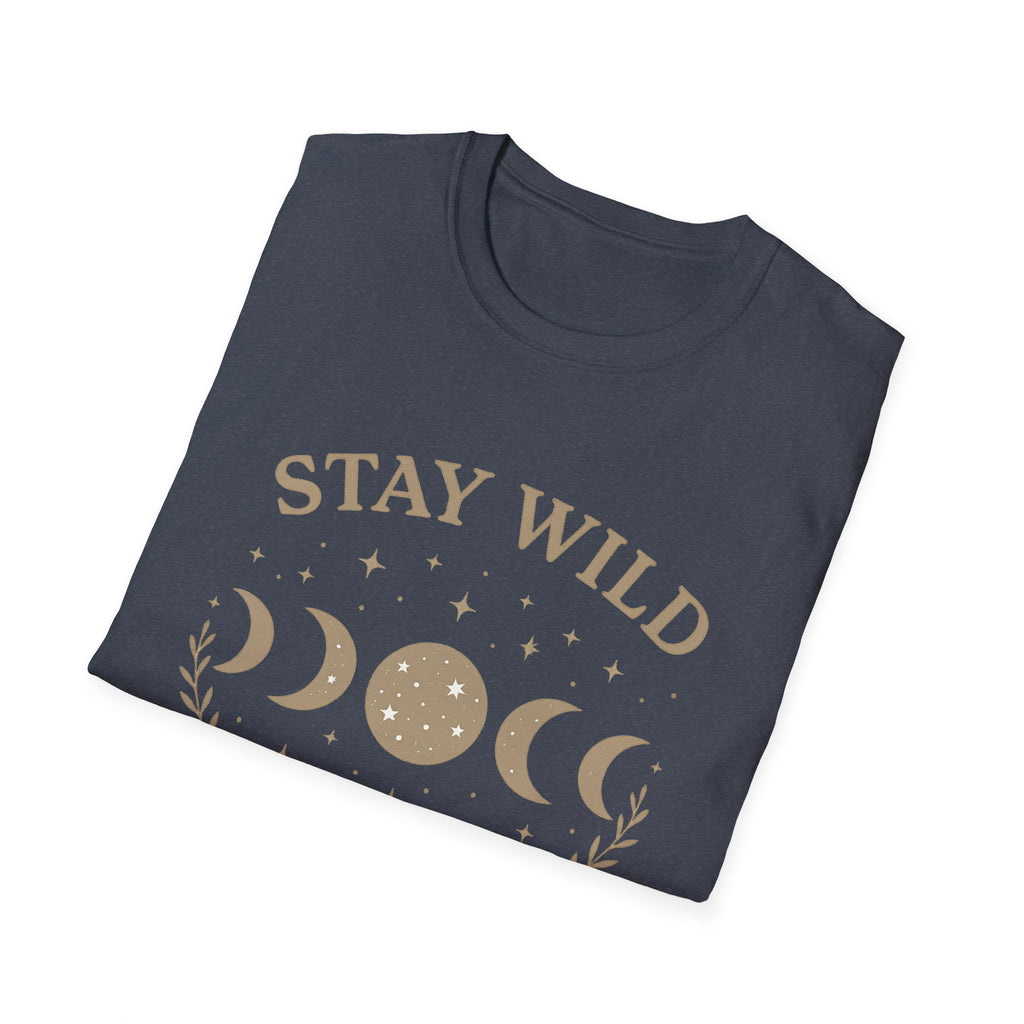 Stay Wild Moon Phase T-Shirt | Crescent Phases Graphic