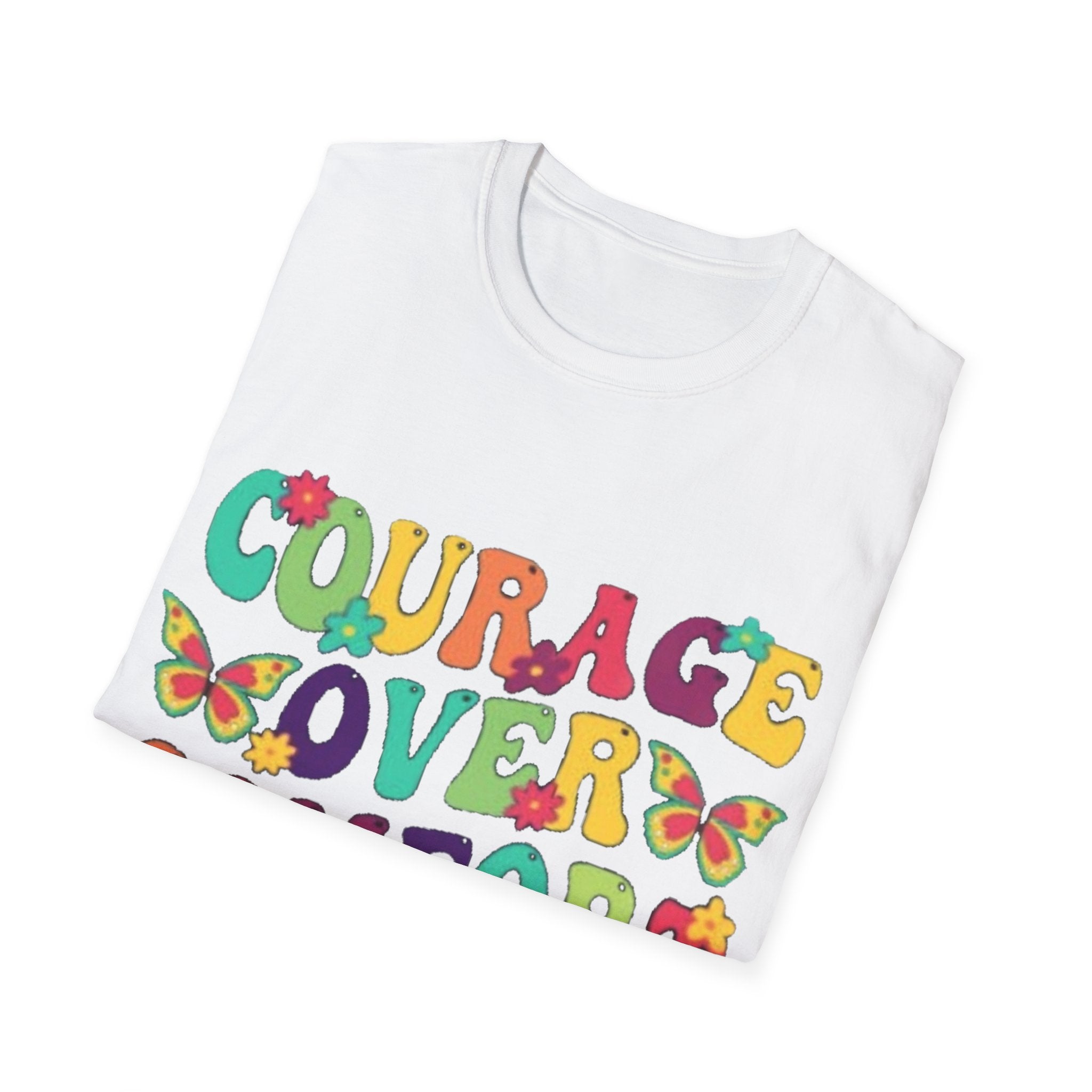 Courage Over Comfort T-Shirt, Unisex T-Shirt, Motivational Tee, Inspirational Gift, Comfortable Casual Wear