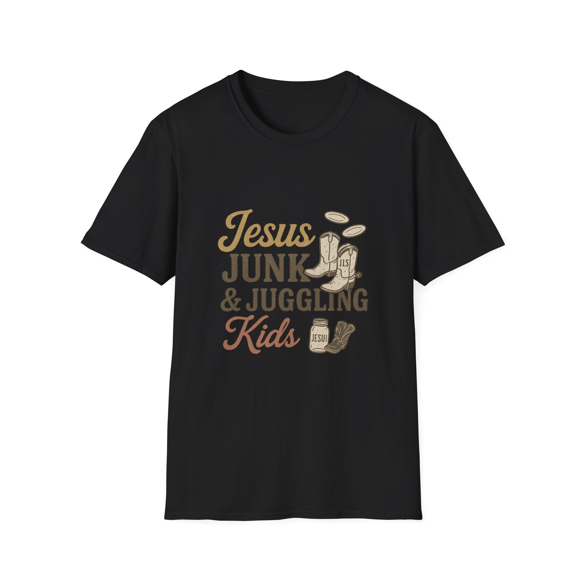 jesus junk and kids tshirt for the dumpster diving christian we all know one is it you?