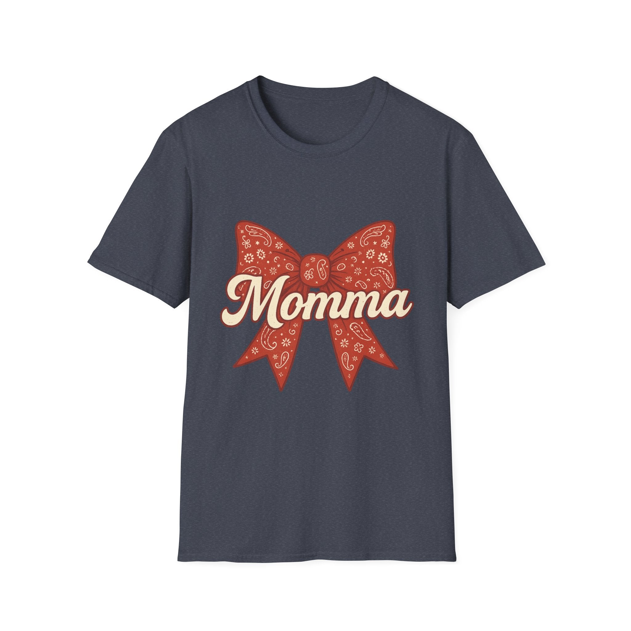 Ribboned Momma Bow southern boutique style T-Shirt | Momma Bow Tee