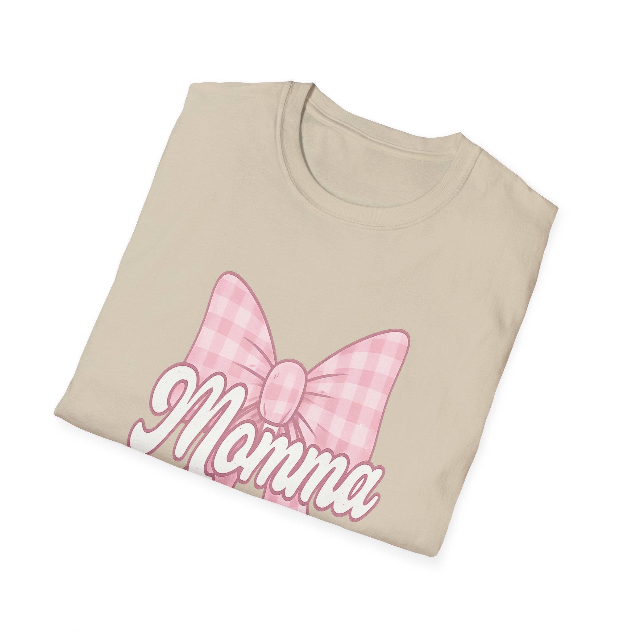 Pink Momma Bow T-Shirt  Mom Shirt, Bow Graphic