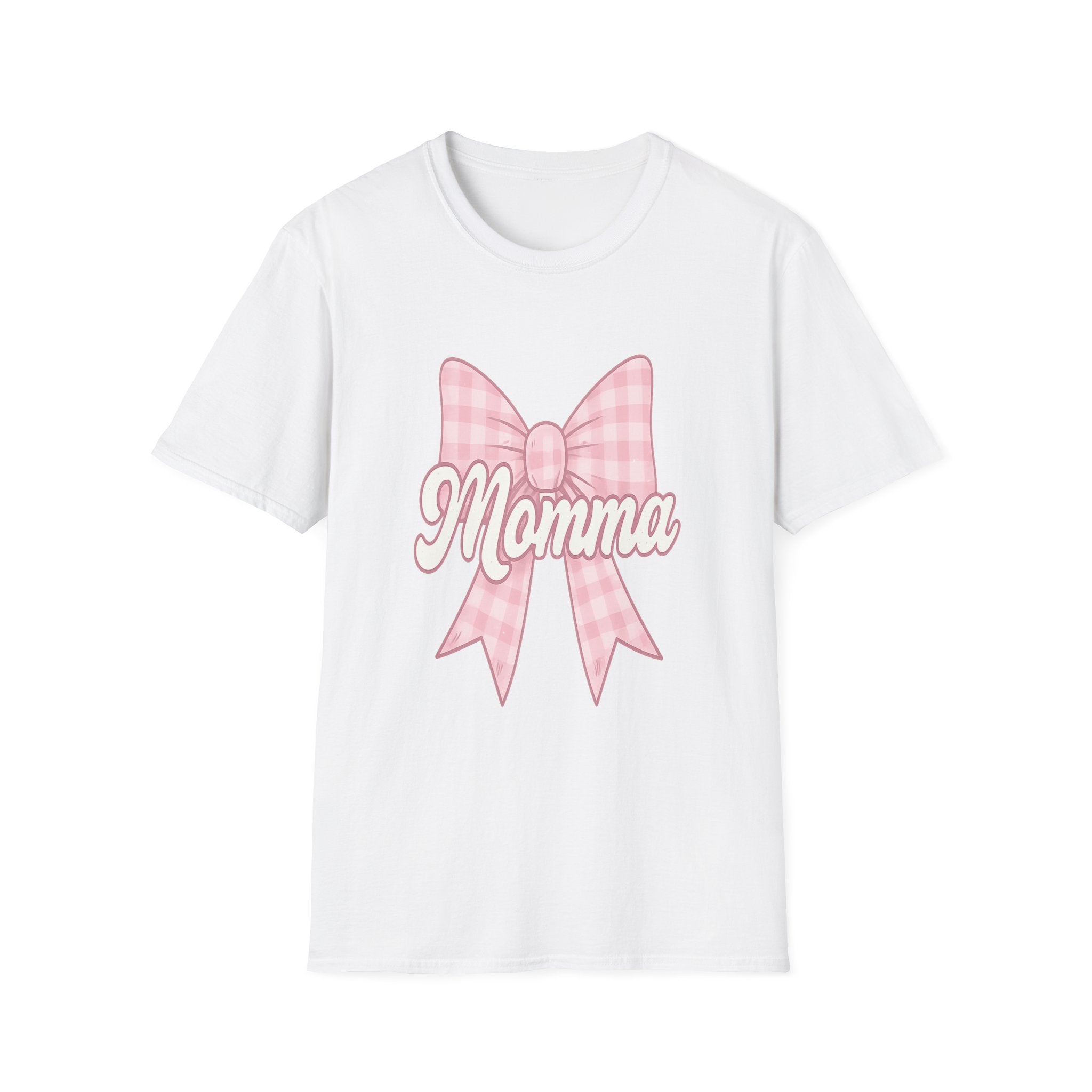 Pink Momma Bow T-Shirt  Mom Shirt, Bow Graphic