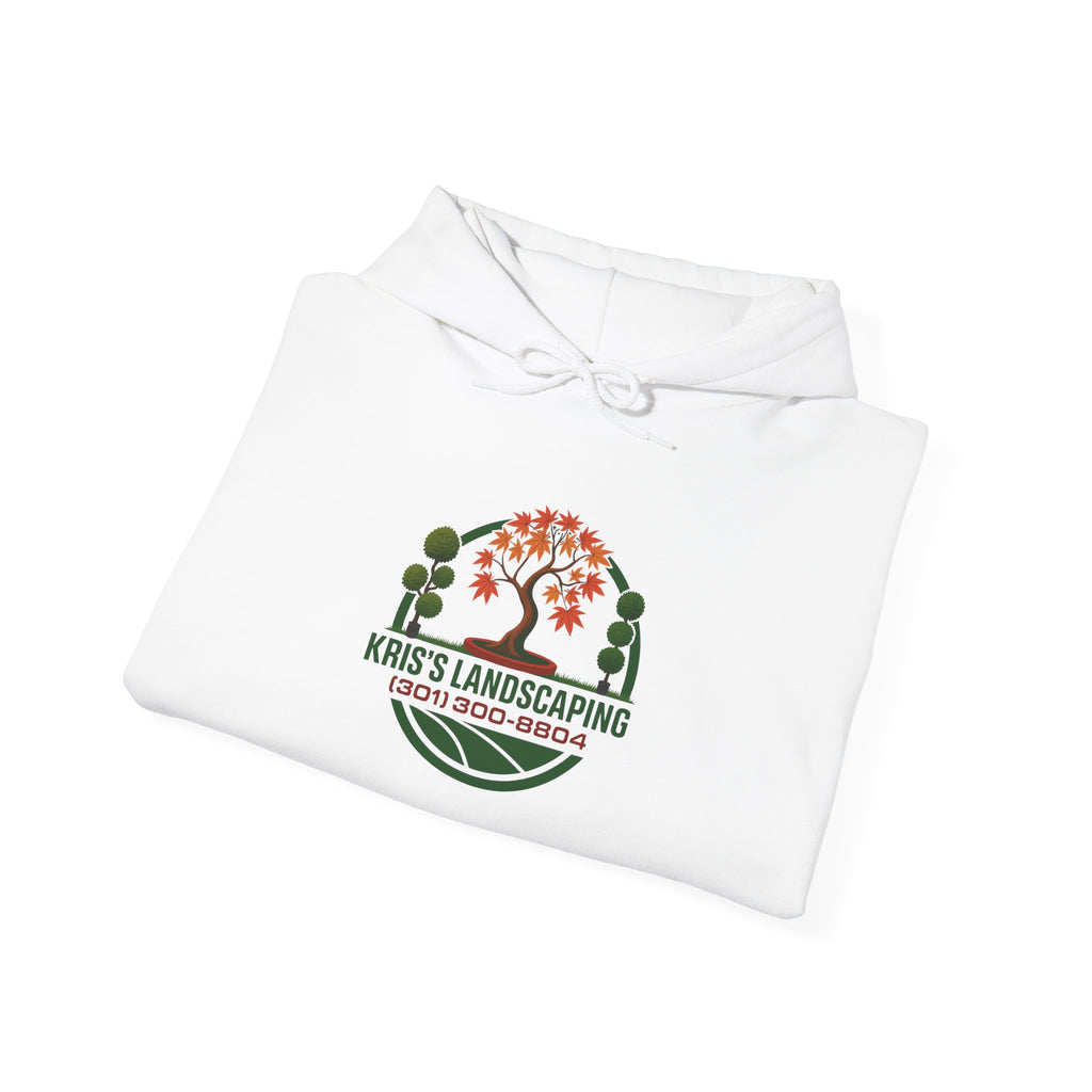 Kris's Landscaping Logo Hoodie finale volume bulk order optional