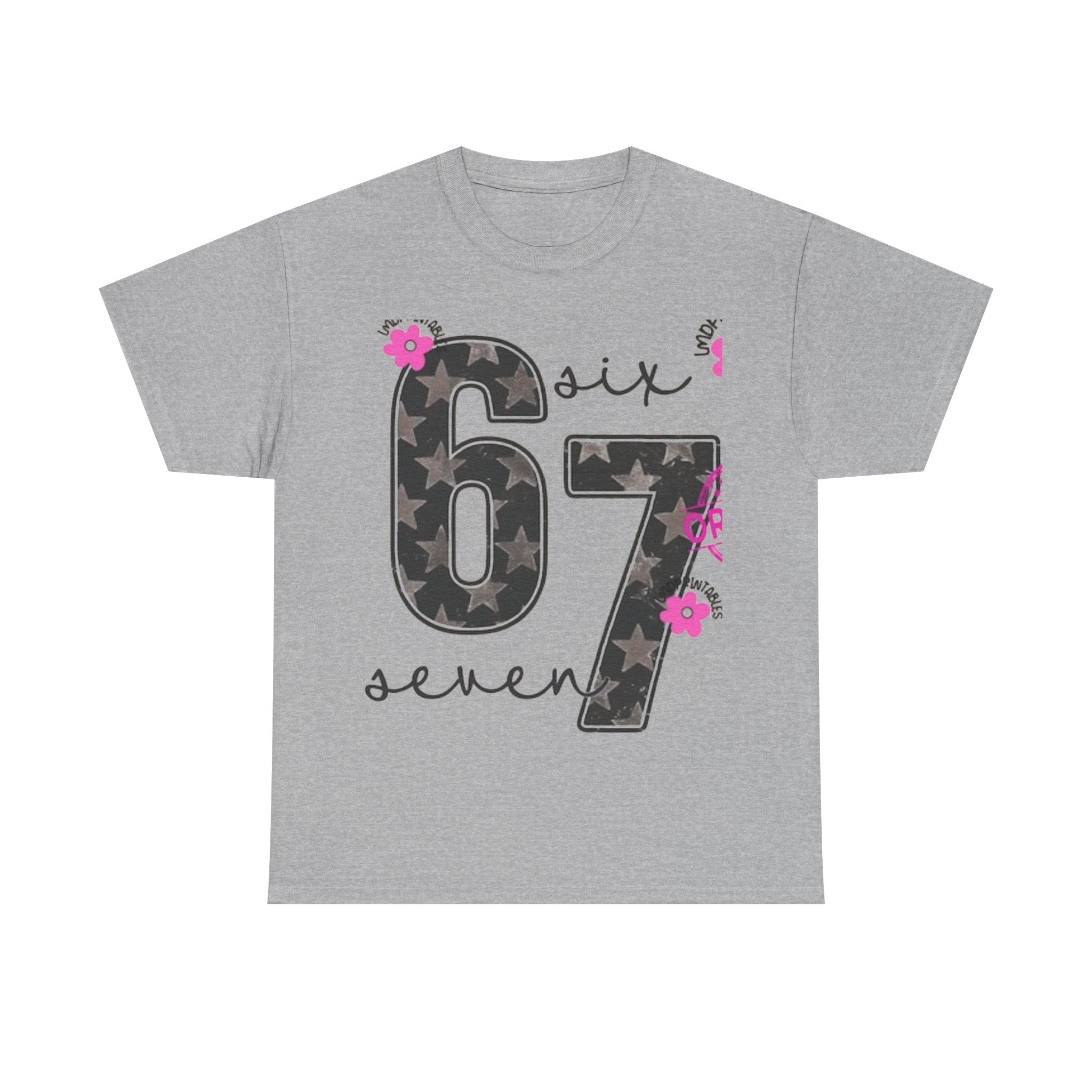 6-7  six seven Trendy Phrase Unisex Tee, Teens Fashion Shirt, Latest Trend Cotton T-Shirt, Kids Graphic Tee, Youth Hip Quote Shirt