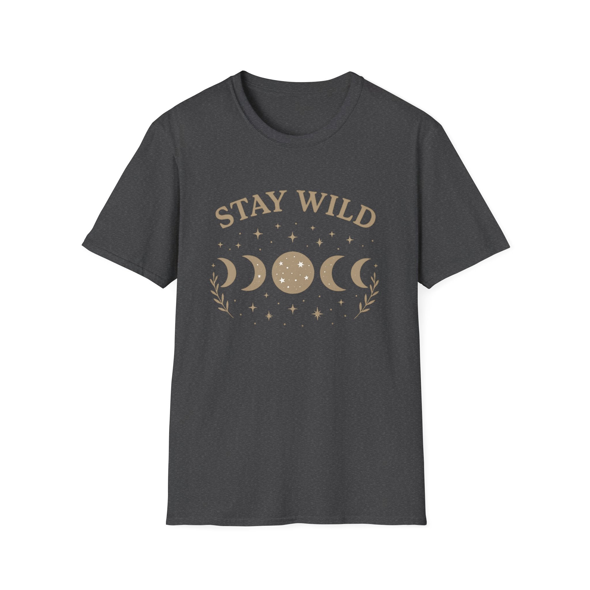 Stay Wild Moon Phase T-Shirt | Crescent Phases Graphic