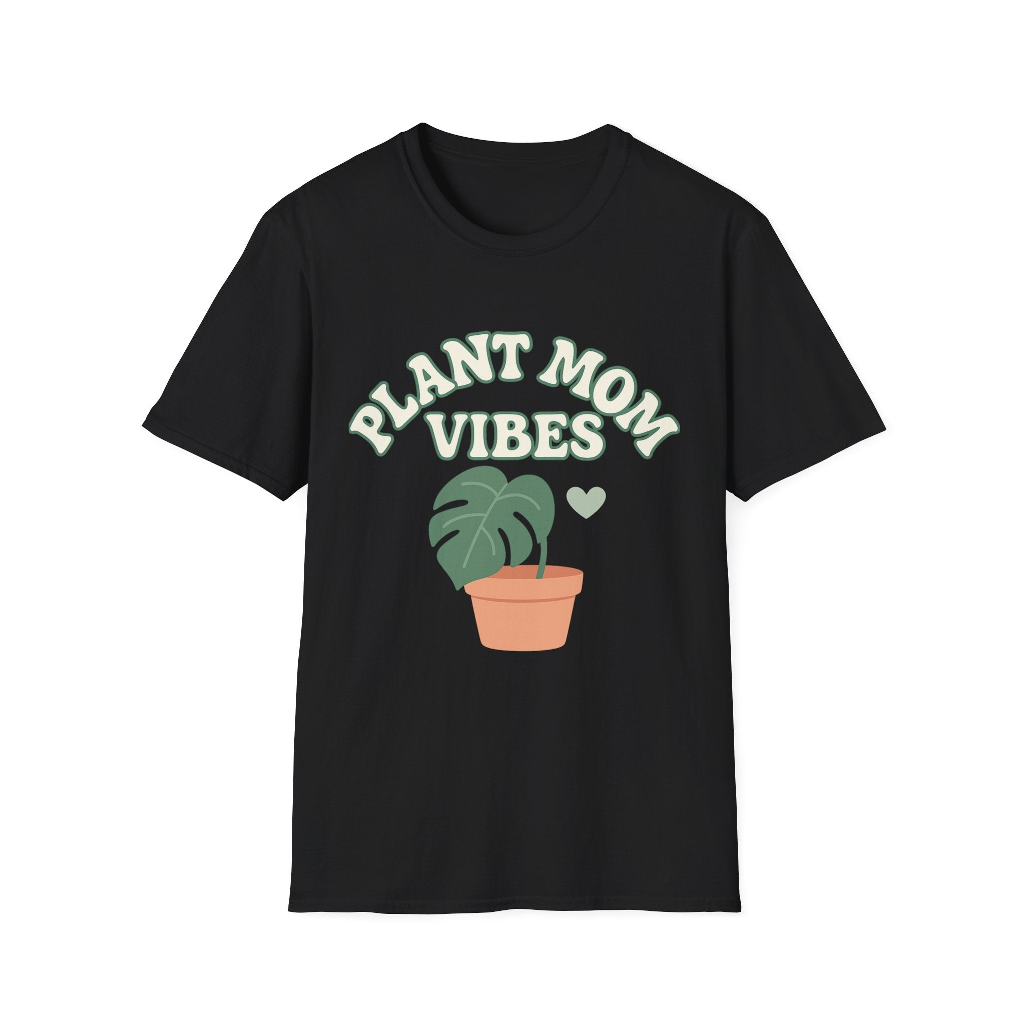 Plant Mom Vibes T-Shirt | Plant Lover Shirt, Botanical Graphic Tee