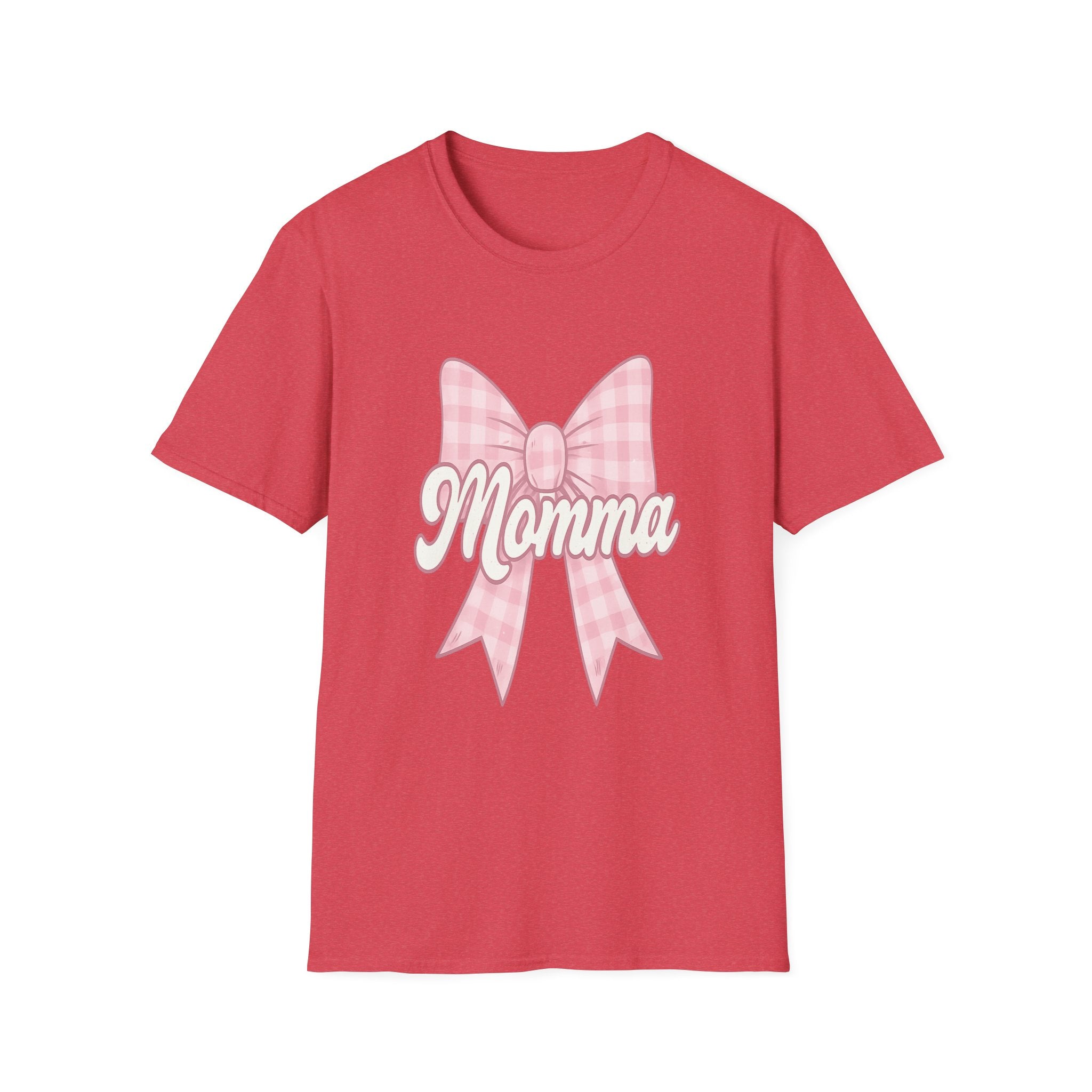 Pink Momma Bow T-Shirt  Mom Shirt, Bow Graphic