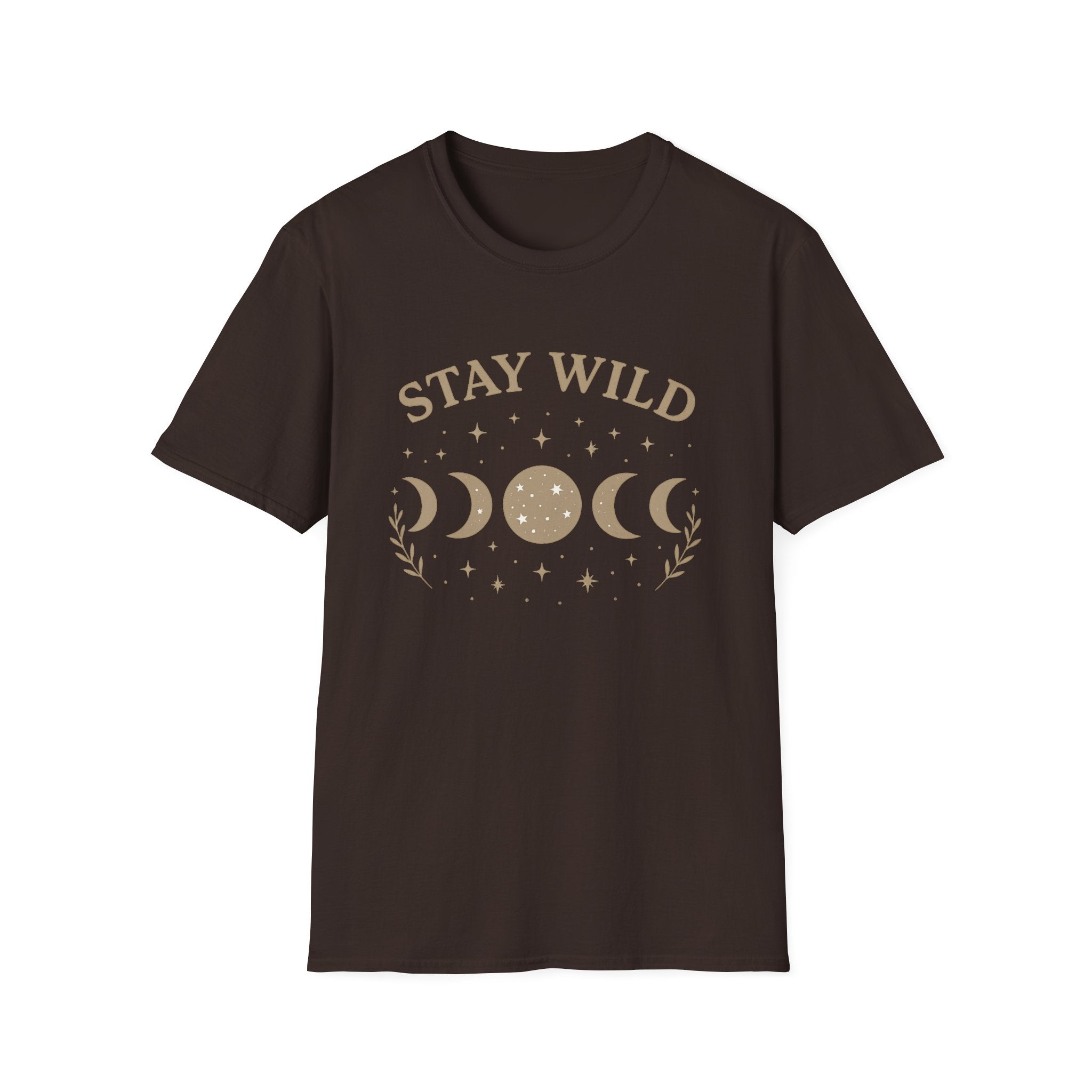 Stay Wild Moon Phase T-Shirt | Crescent Phases Graphic