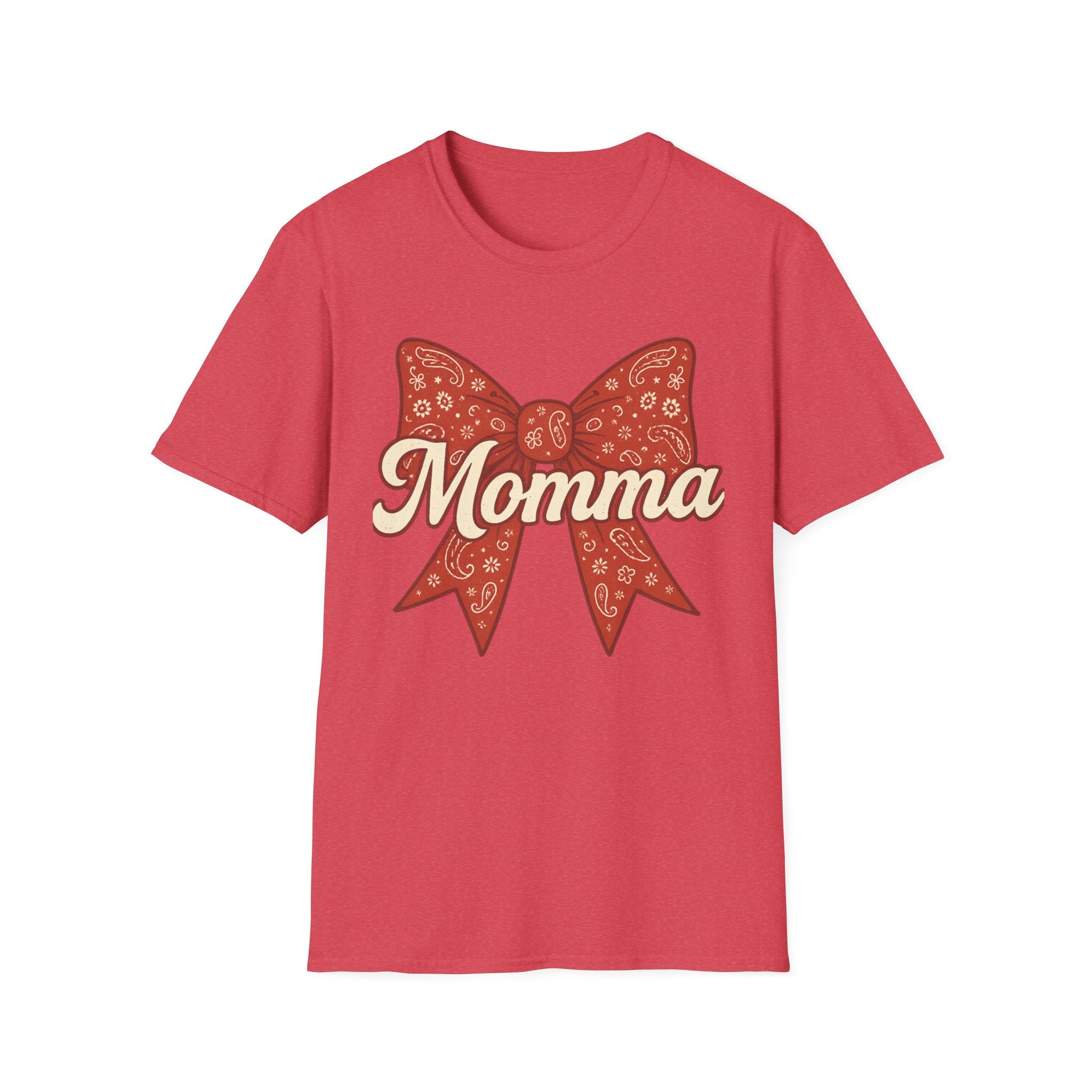 Ribboned Momma Bow southern boutique style T-Shirt | Momma Bow Tee