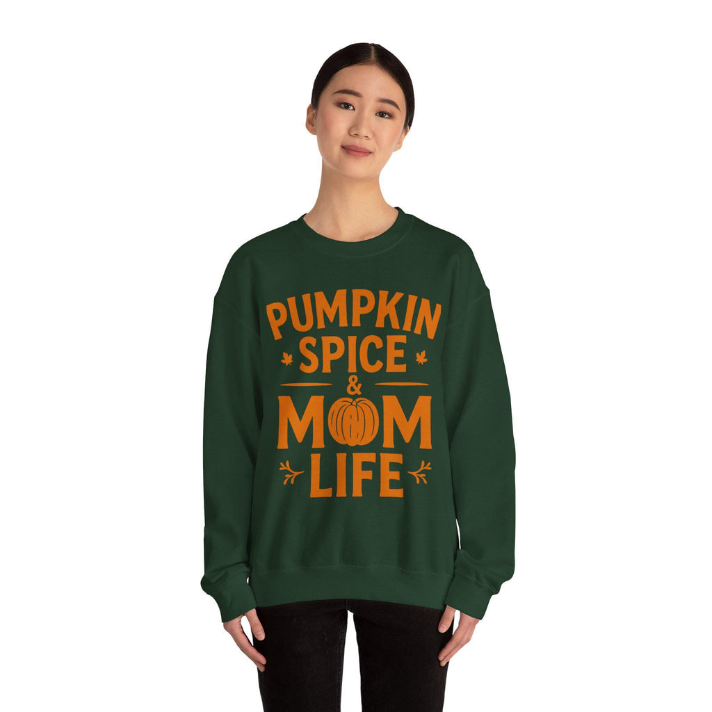 Fall Mom Life Pumpkin Spice Unisex Sweatshirt, Cozy Long Sleeve Sweater for Autumn, Gift for Mom, Fall Vibez Top, Comfortable Pullover, Fall