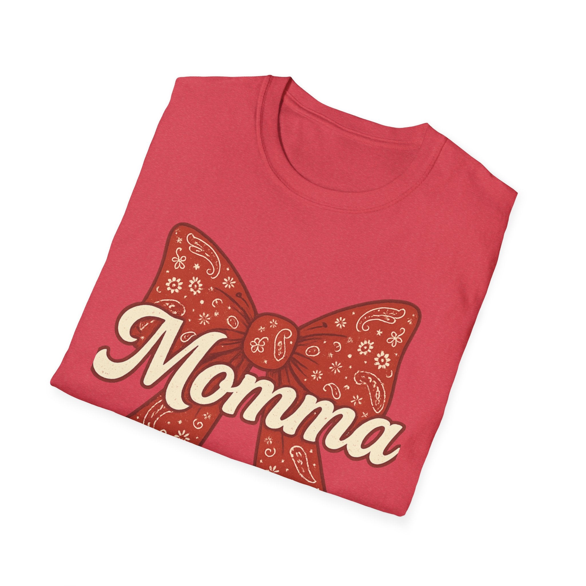 Ribboned Momma Bow southern boutique style T-Shirt | Momma Bow Tee