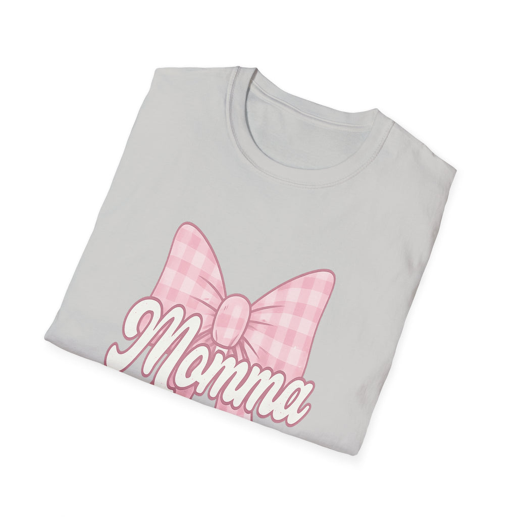 Pink Momma Bow T-Shirt  Mom Shirt, Bow Graphic