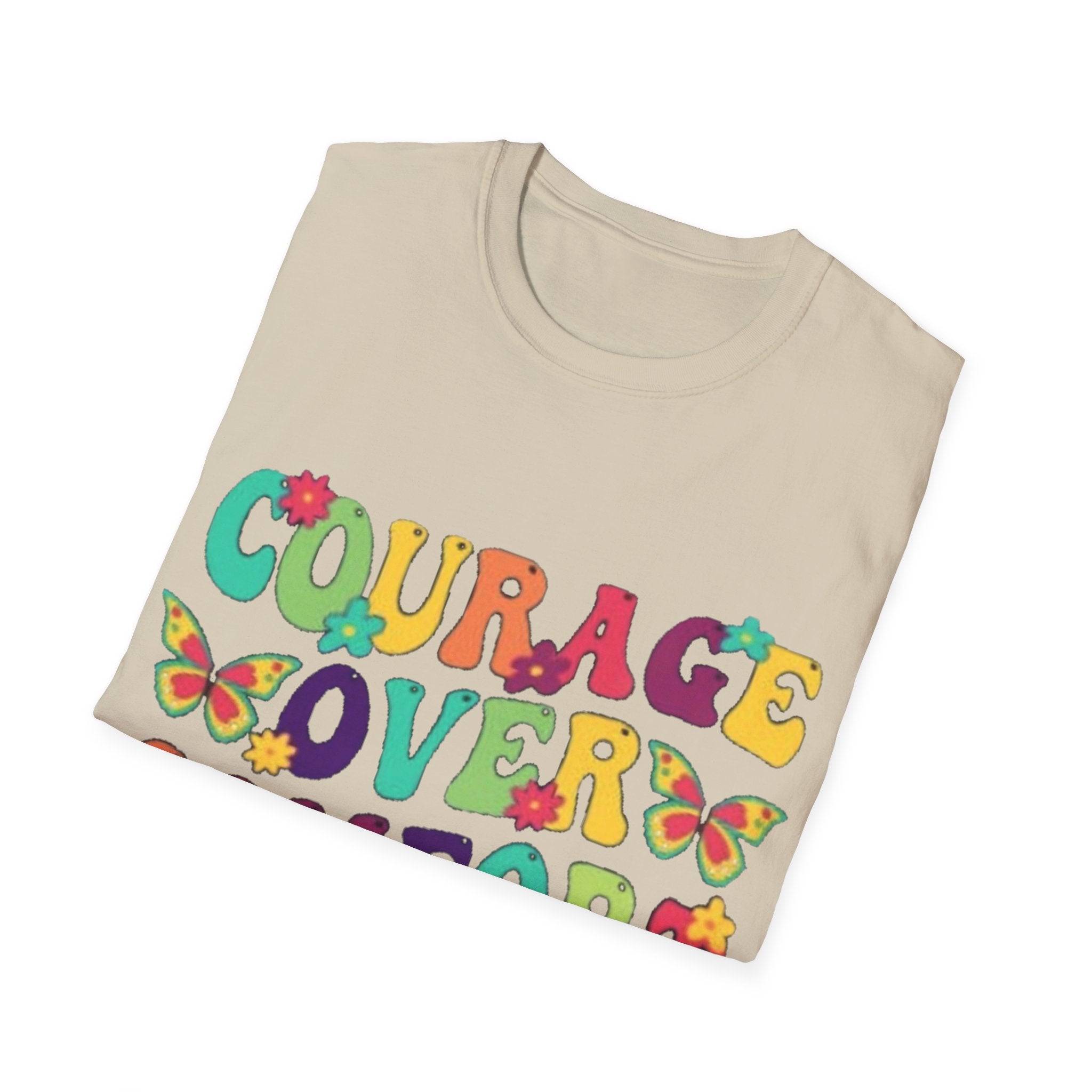 Courage Over Comfort T-Shirt, Unisex T-Shirt, Motivational Tee, Inspirational Gift, Comfortable Casual Wear