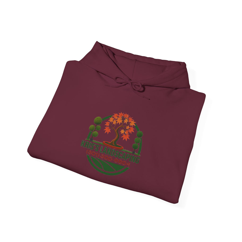 Kris's Landscaping Logo Hoodie finale volume bulk order optional