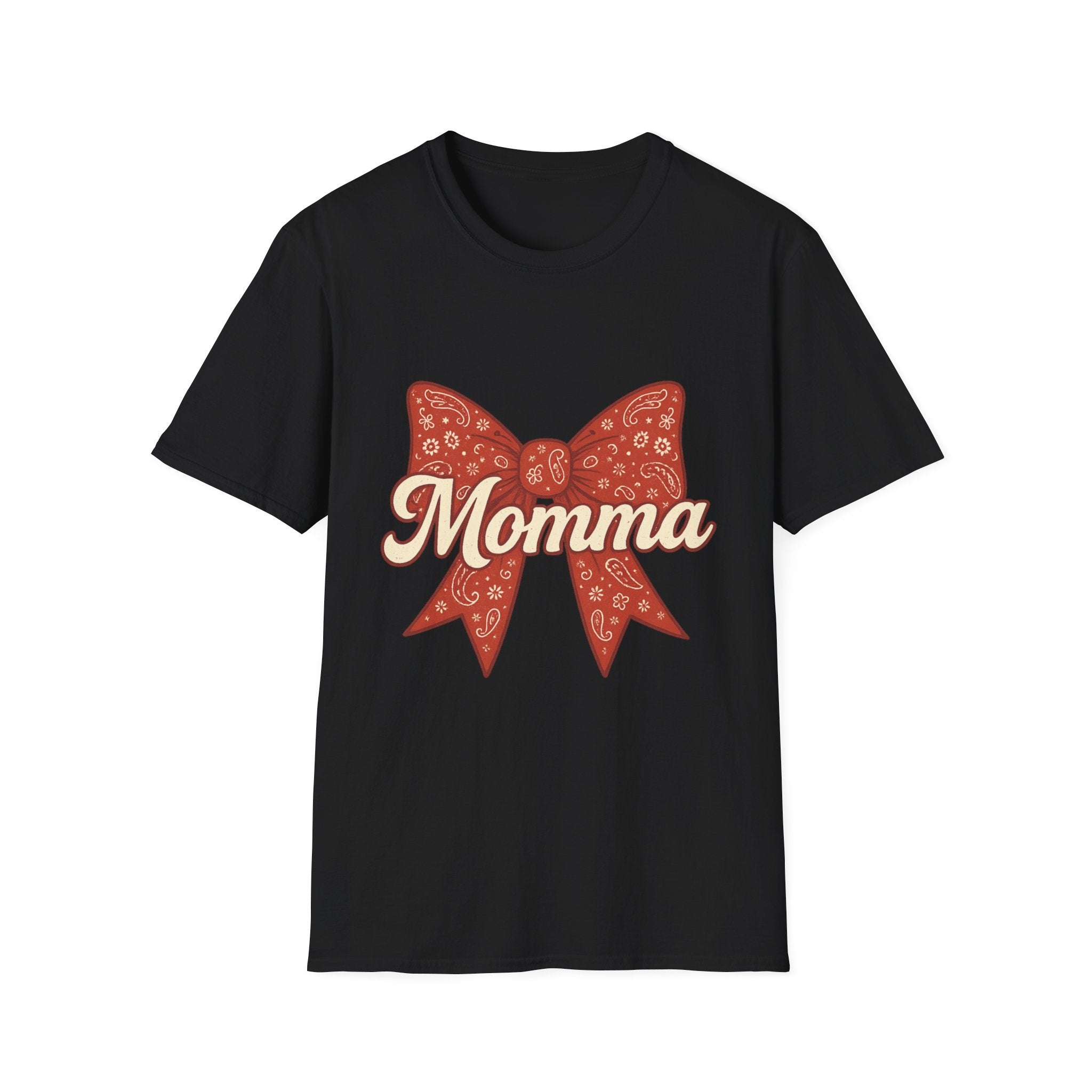 Ribboned Momma Bow southern boutique style T-Shirt | Momma Bow Tee