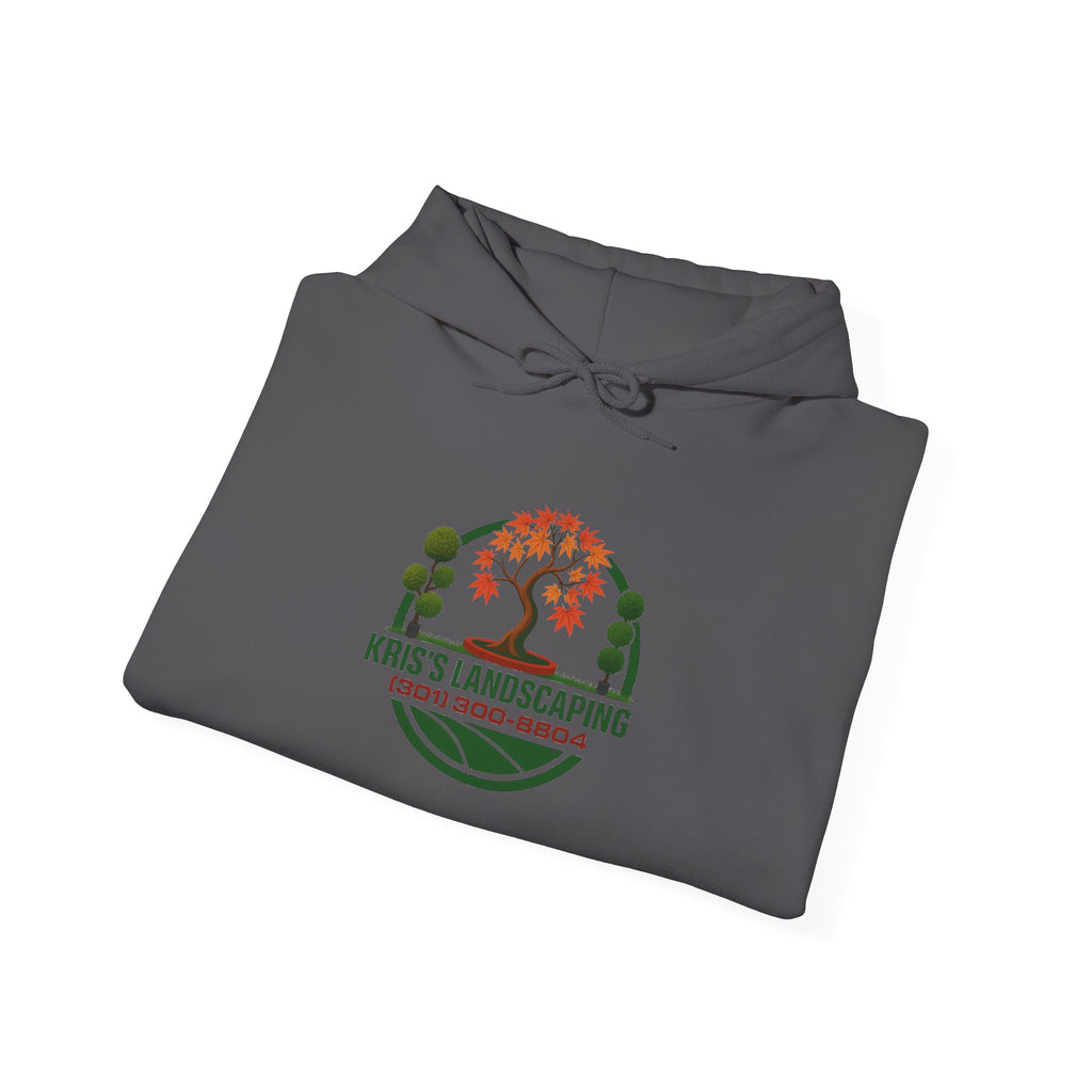 Kris's Landscaping Logo Hoodie finale volume bulk order optional
