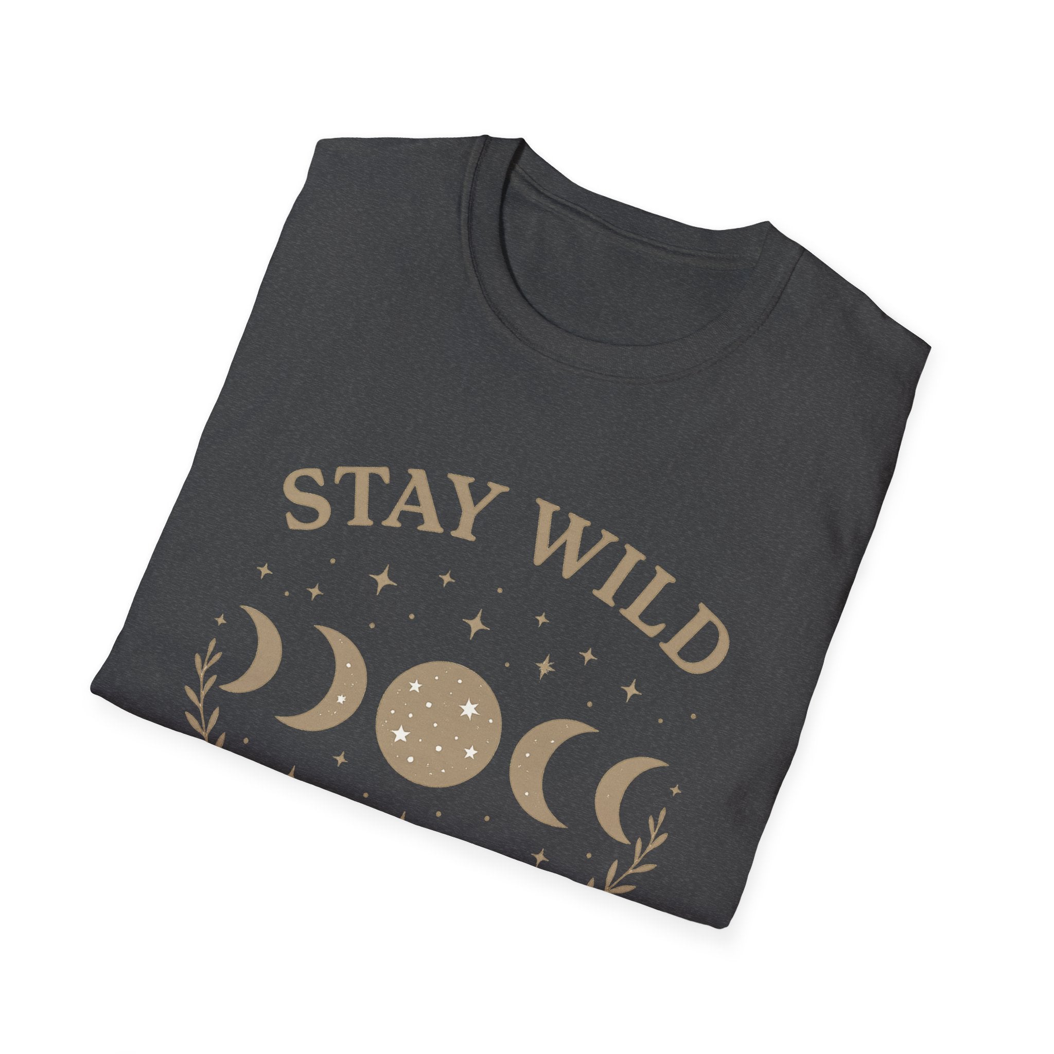 Stay Wild Moon Phase T-Shirt | Crescent Phases Graphic