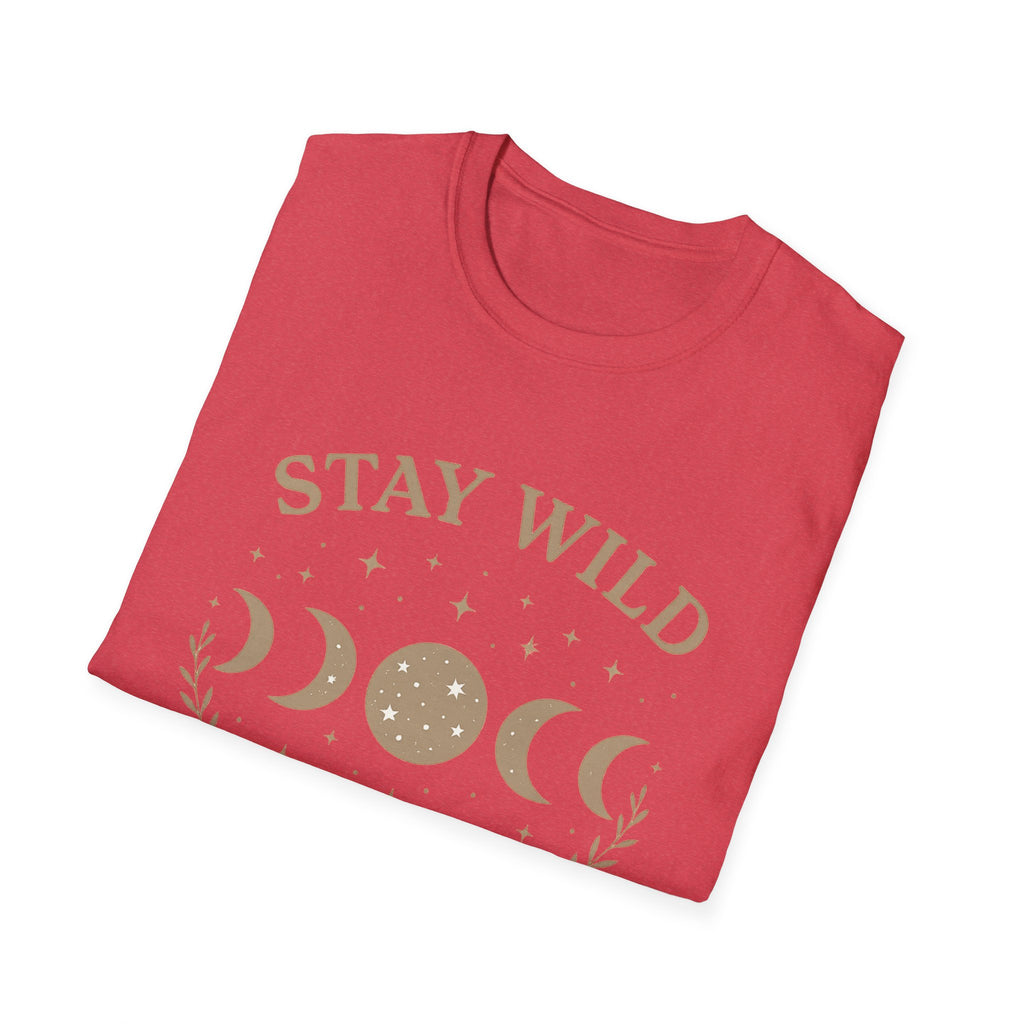 Stay Wild Moon Phase T-Shirt | Crescent Phases Graphic