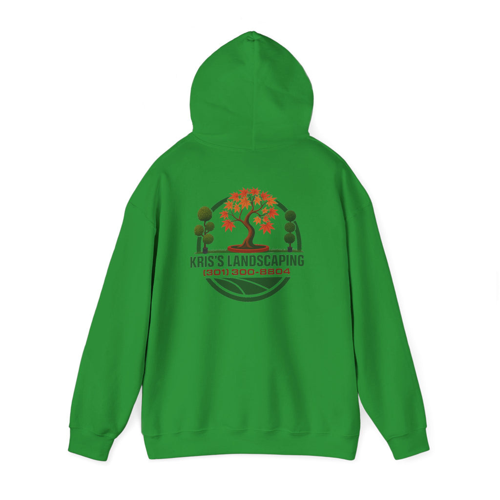 Kris's Landscaping Logo Hoodie finale volume bulk order optional