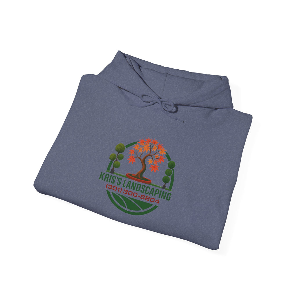 Kris's Landscaping Logo Hoodie finale volume bulk order optional