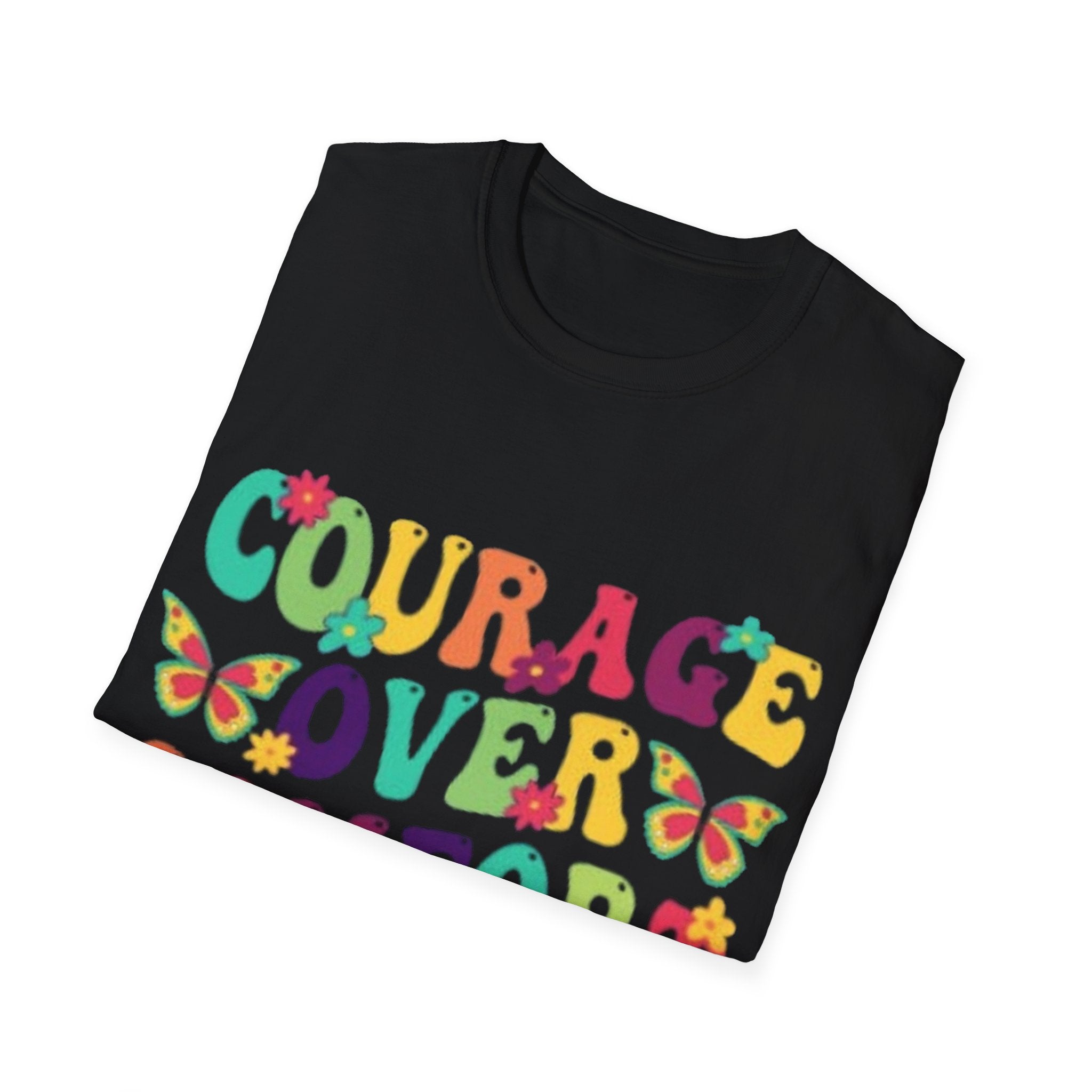 Courage Over Comfort T-Shirt, Unisex T-Shirt, Motivational Tee, Inspirational Gift, Comfortable Casual Wear