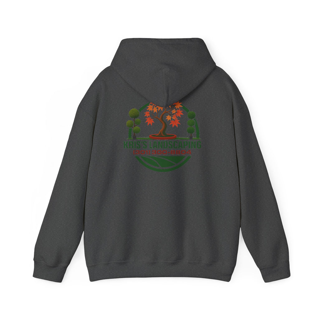 Kris's Landscaping Logo Hoodie finale volume bulk order optional