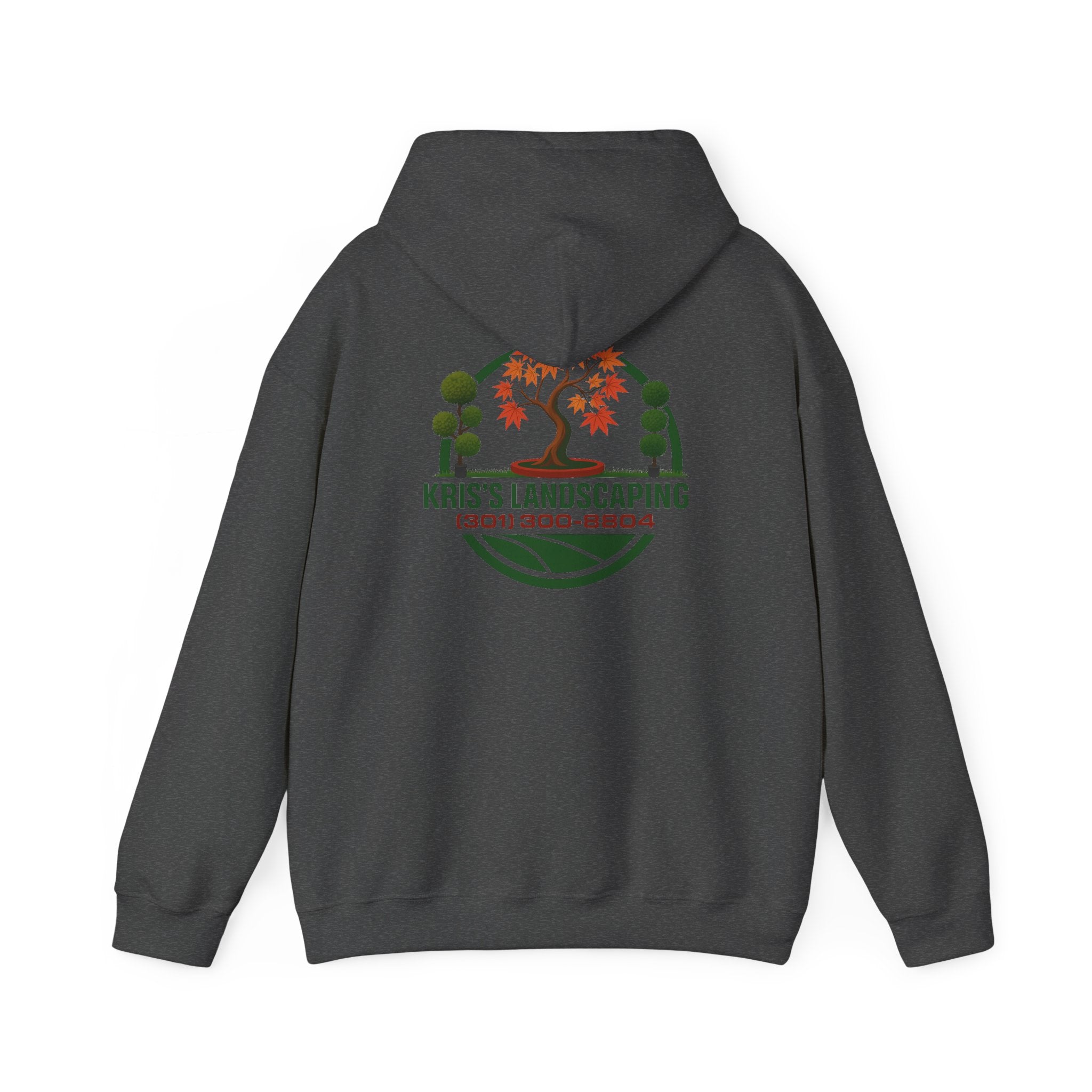Kris's Landscaping Logo Hoodie finale volume bulk order optional