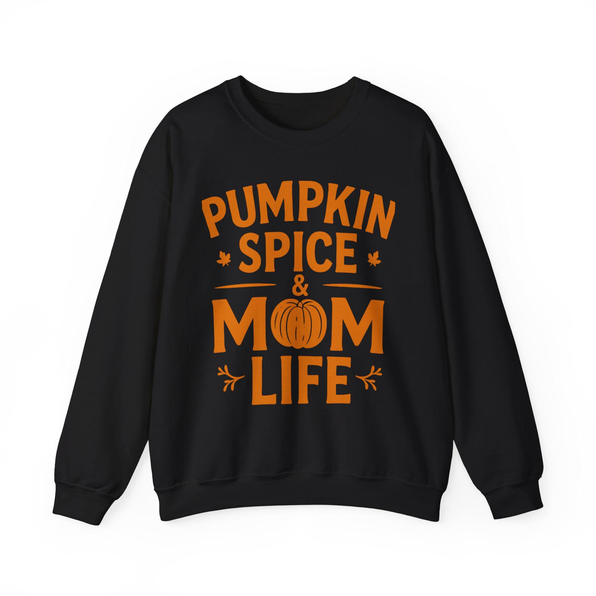 Fall Mom Life Pumpkin Spice Unisex Sweatshirt, Cozy Long Sleeve Sweater for Autumn, Gift for Mom, Fall Vibez Top, Comfortable Pullover, Fall