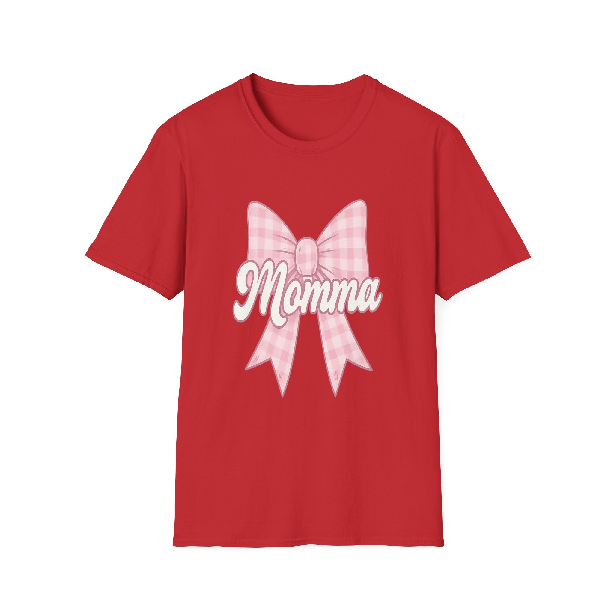 Pink Momma Bow T-Shirt  Mom Shirt, Bow Graphic