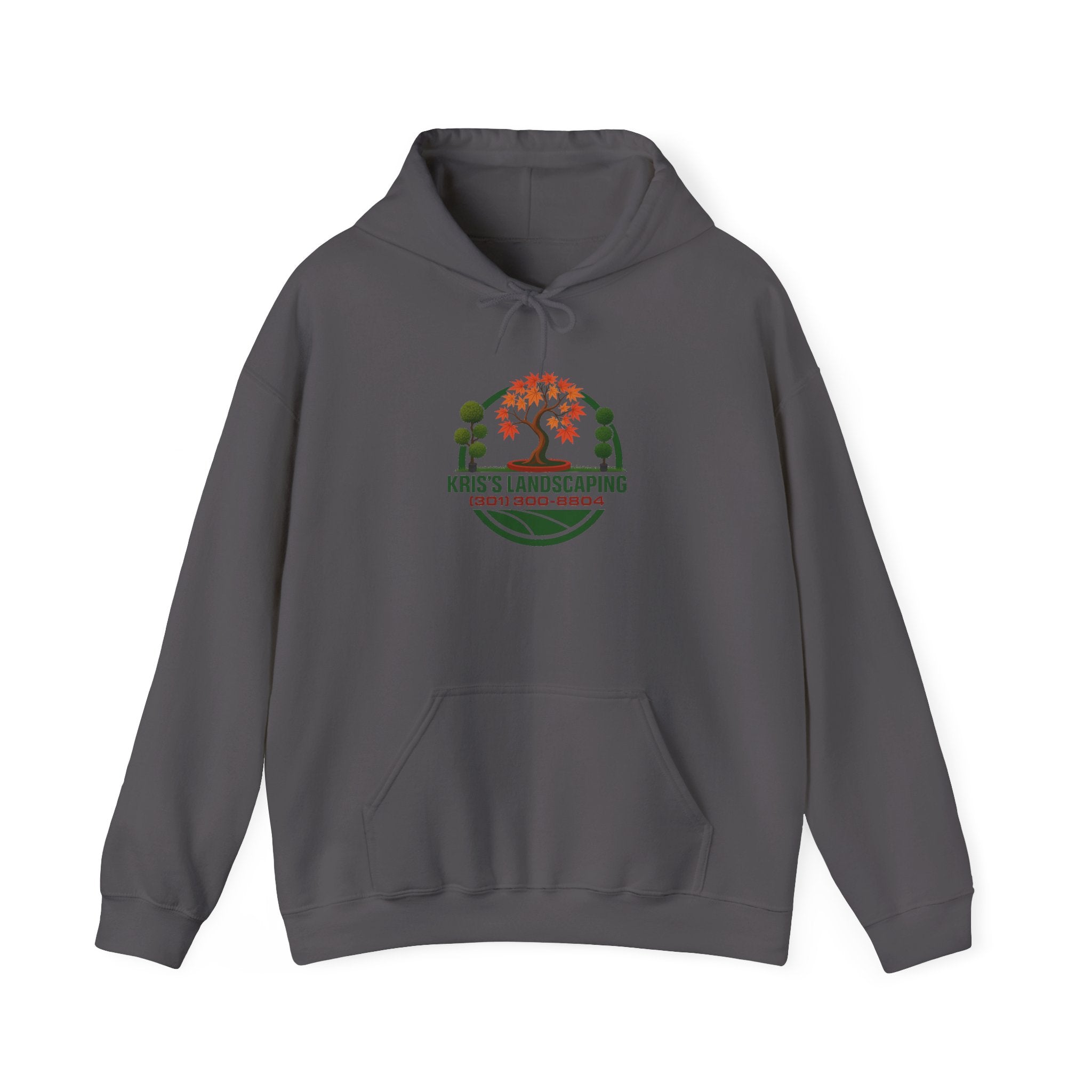 Kris's Landscaping Logo Hoodie finale volume bulk order optional