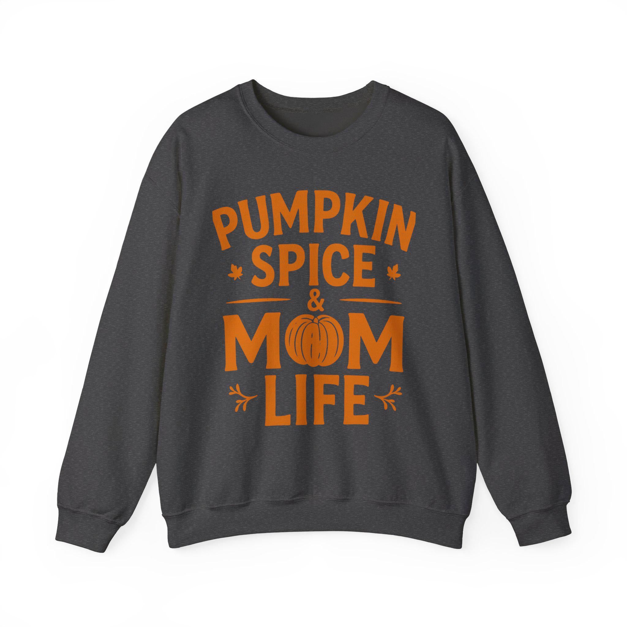 Fall Mom Life Pumpkin Spice Unisex Sweatshirt, Cozy Long Sleeve Sweater for Autumn, Gift for Mom, Fall Vibez Top, Comfortable Pullover, Fall