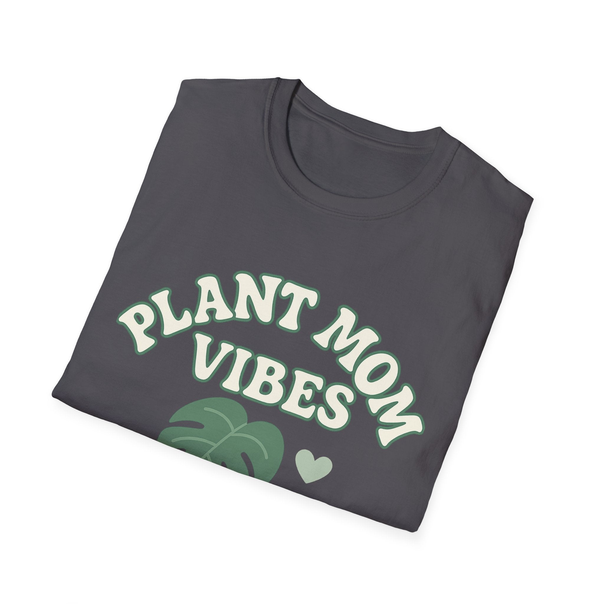 Plant Mom Vibes T-Shirt | Plant Lover Shirt, Botanical Graphic Tee