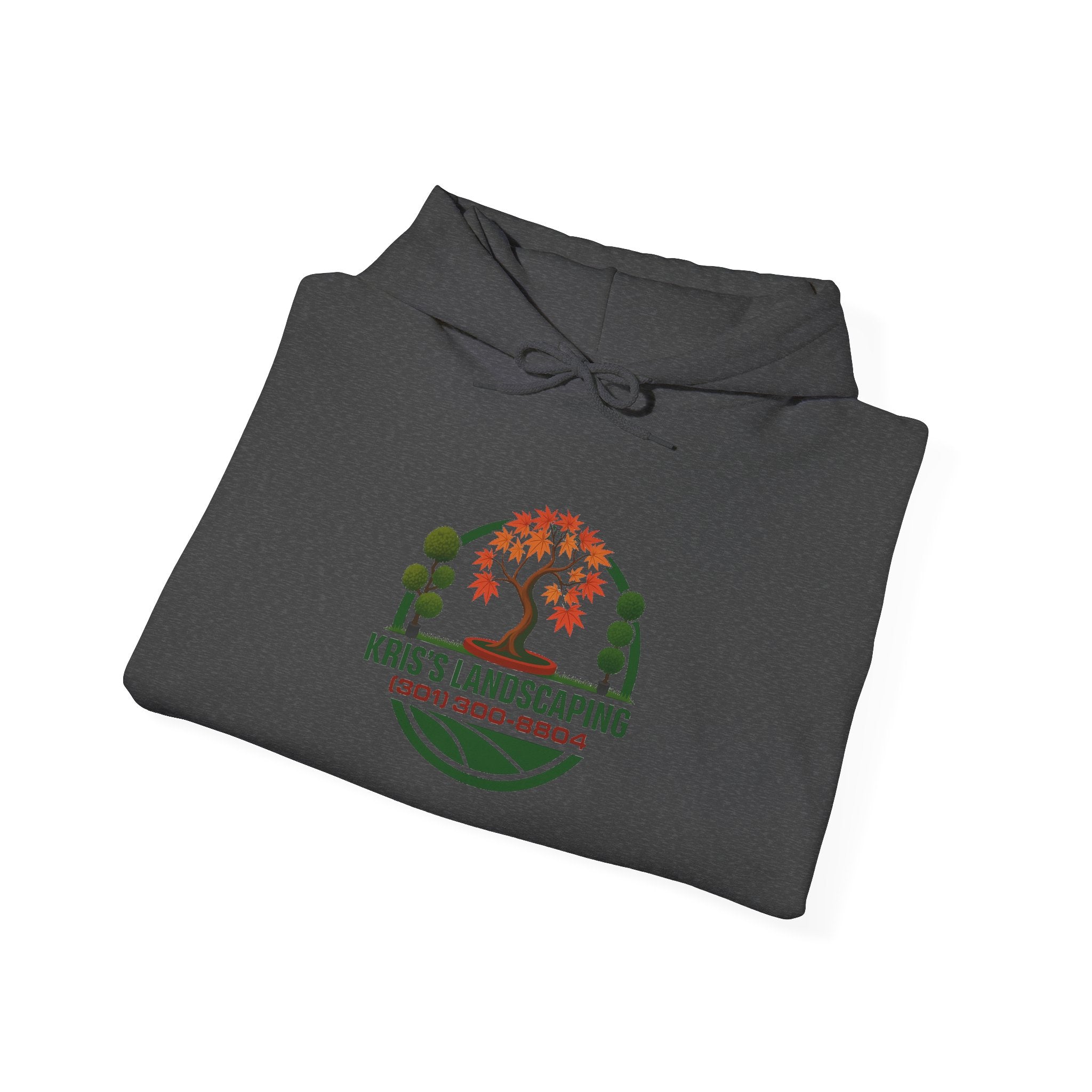 Kris's Landscaping Logo Hoodie finale volume bulk order optional