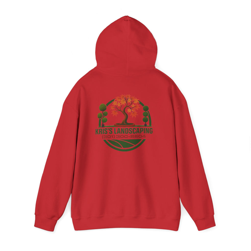 Kris's Landscaping Logo Hoodie finale volume bulk order optional