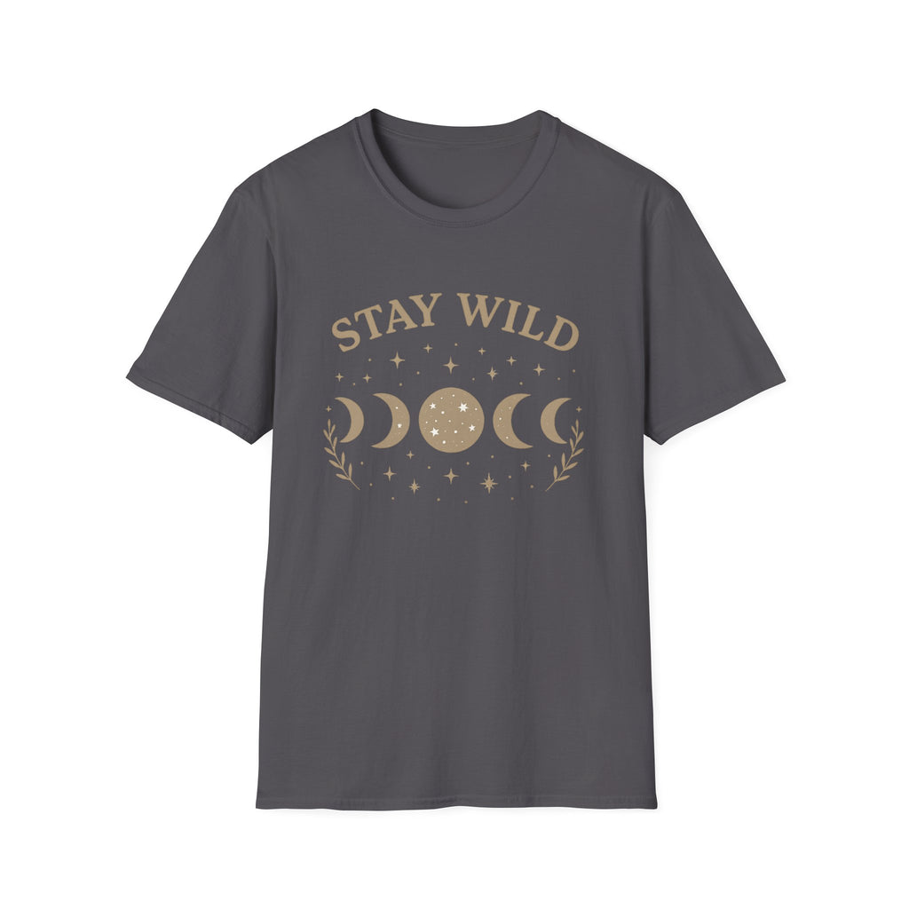 Stay Wild Moon Phase T-Shirt | Crescent Phases Graphic