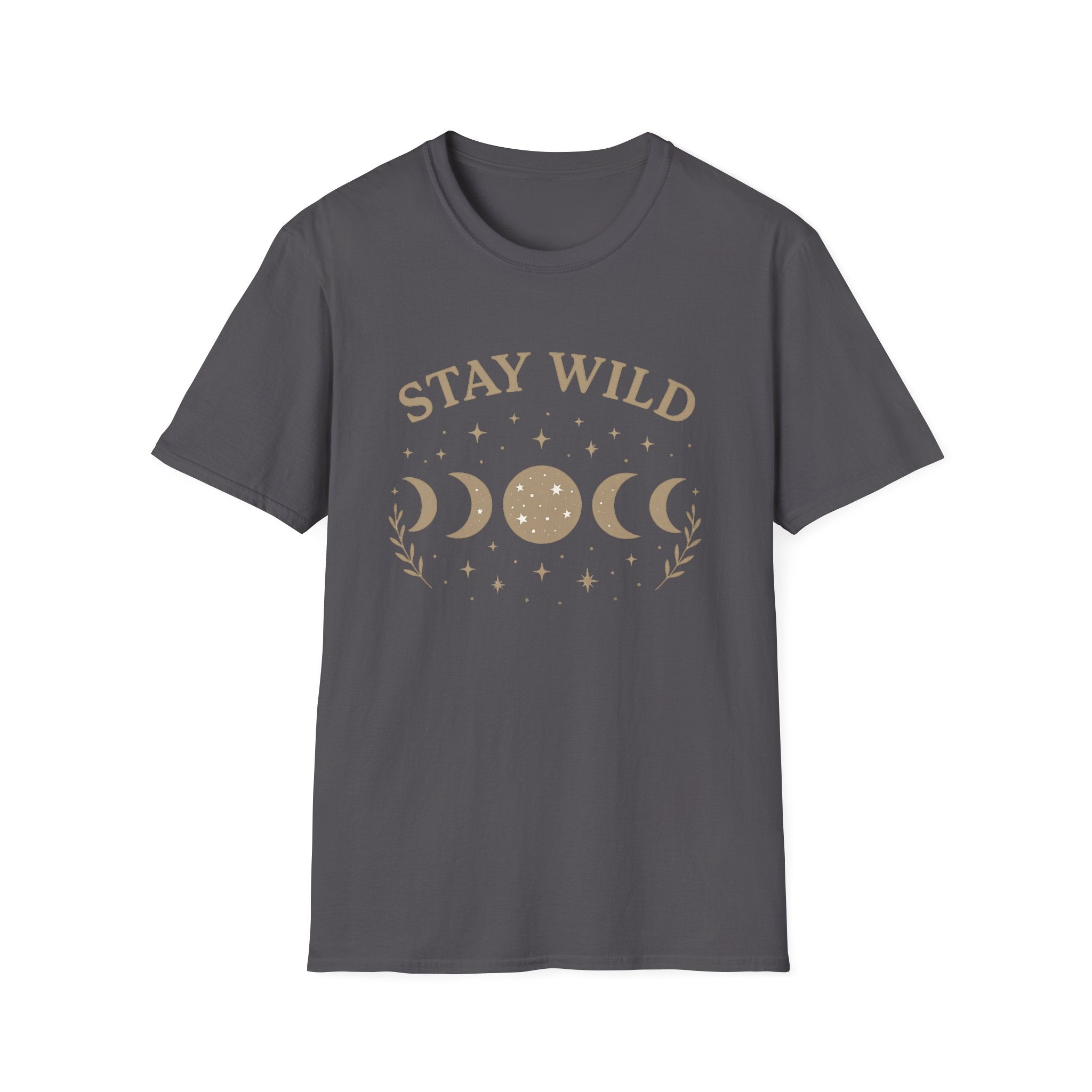 Stay Wild Moon Phase T-Shirt | Crescent Phases Graphic