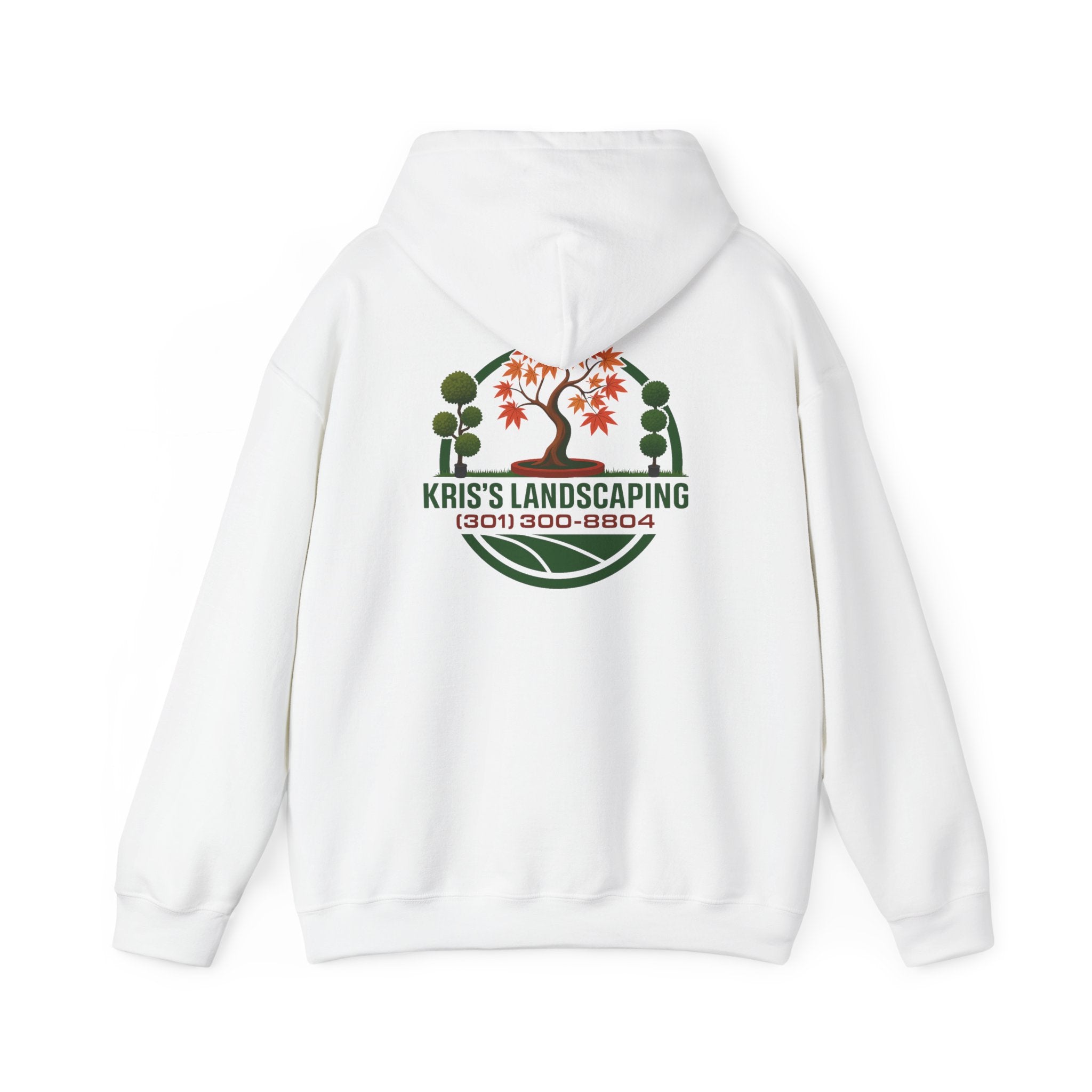 Kris's Landscaping Logo Hoodie finale volume bulk order optional