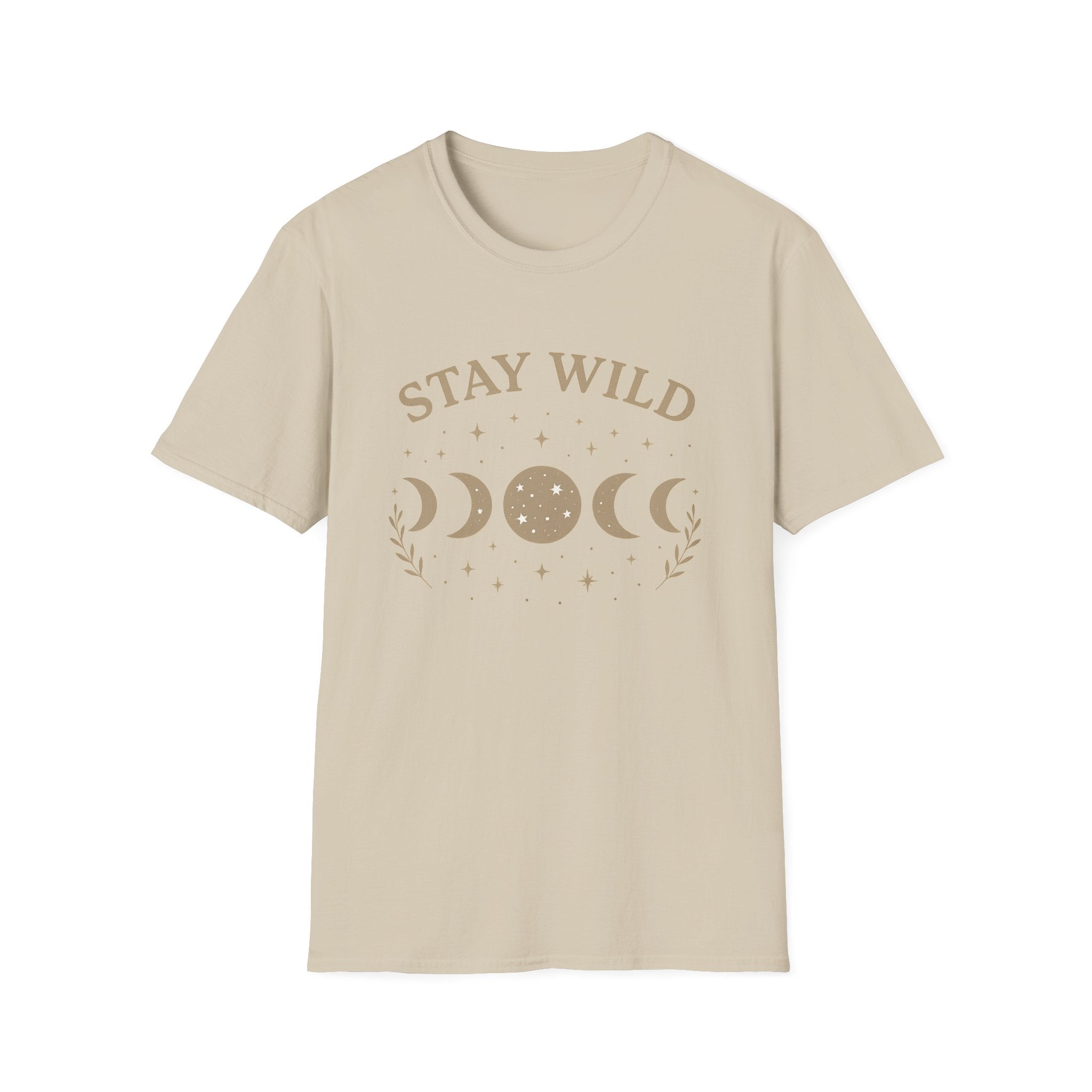 Stay Wild Moon Phase T-Shirt | Crescent Phases Graphic